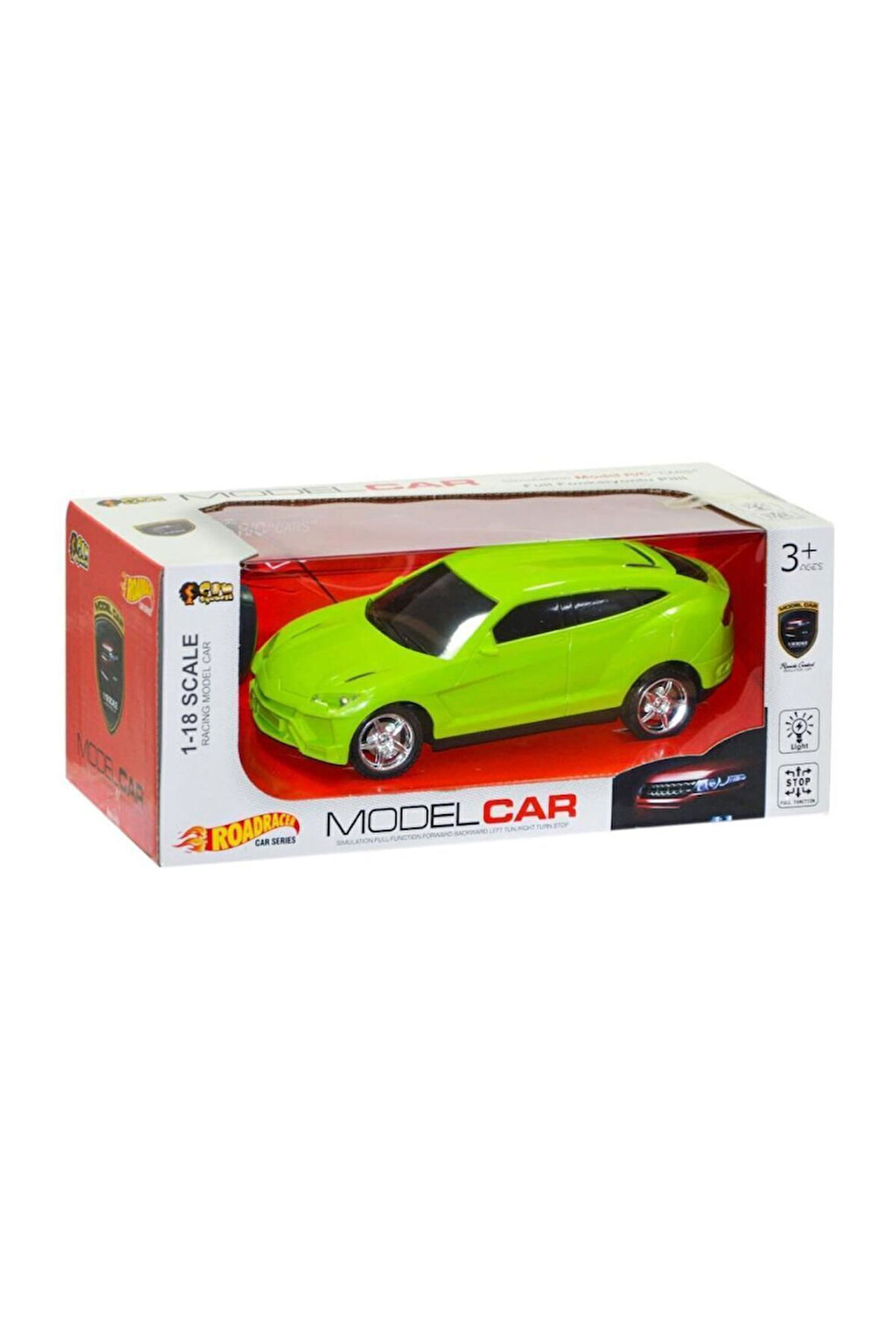 888-1b-2b Kumandalı Işıklı Araba 1:18 -can Kız Erkek Çocuk Oyuncakları Eğitici Oyuncaklar