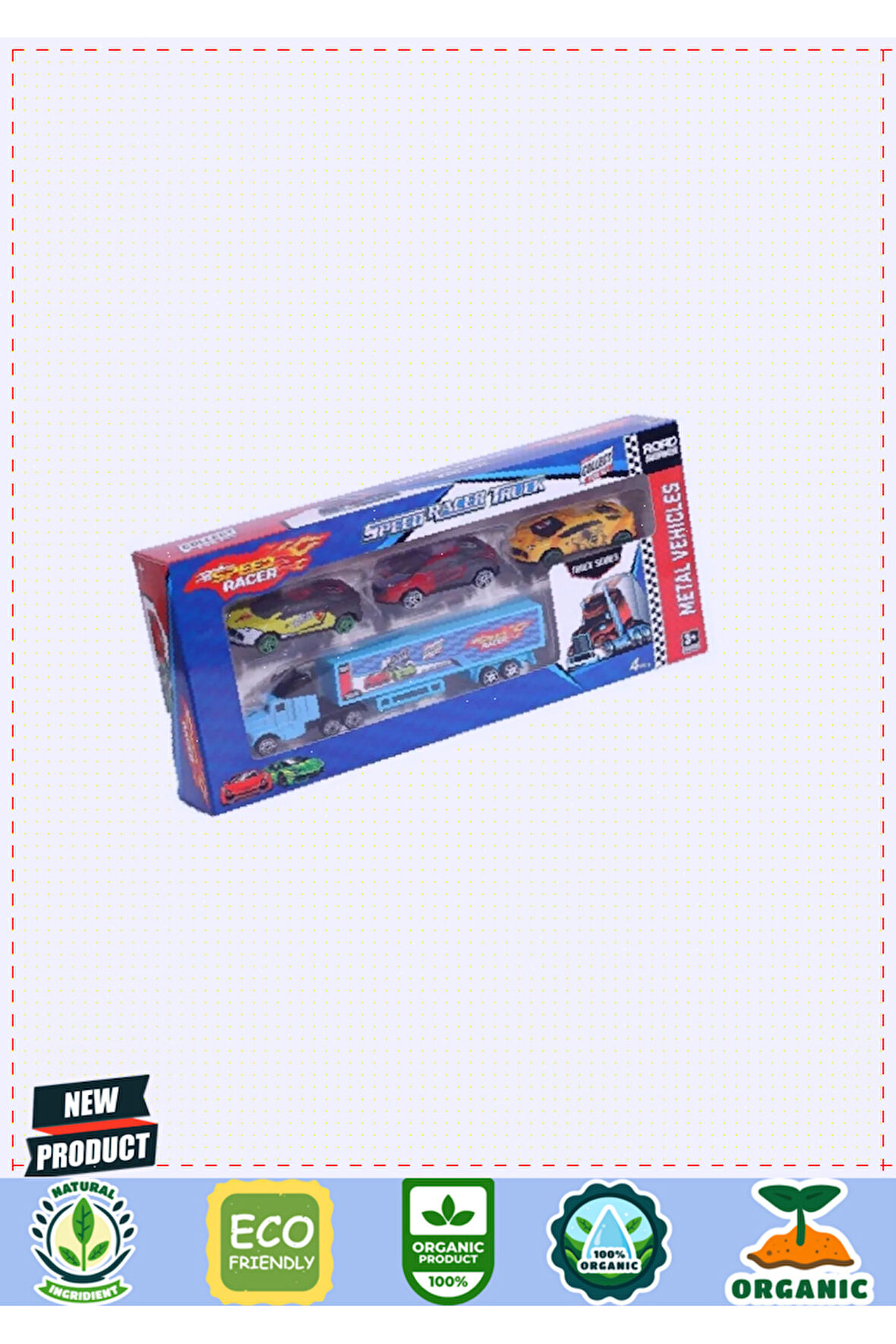 Toy-40 Tır Seti 3'lü Metal Araba -toysan Kız Erkek Çocuk Oyuncakları Eğitici Oyuncaklar