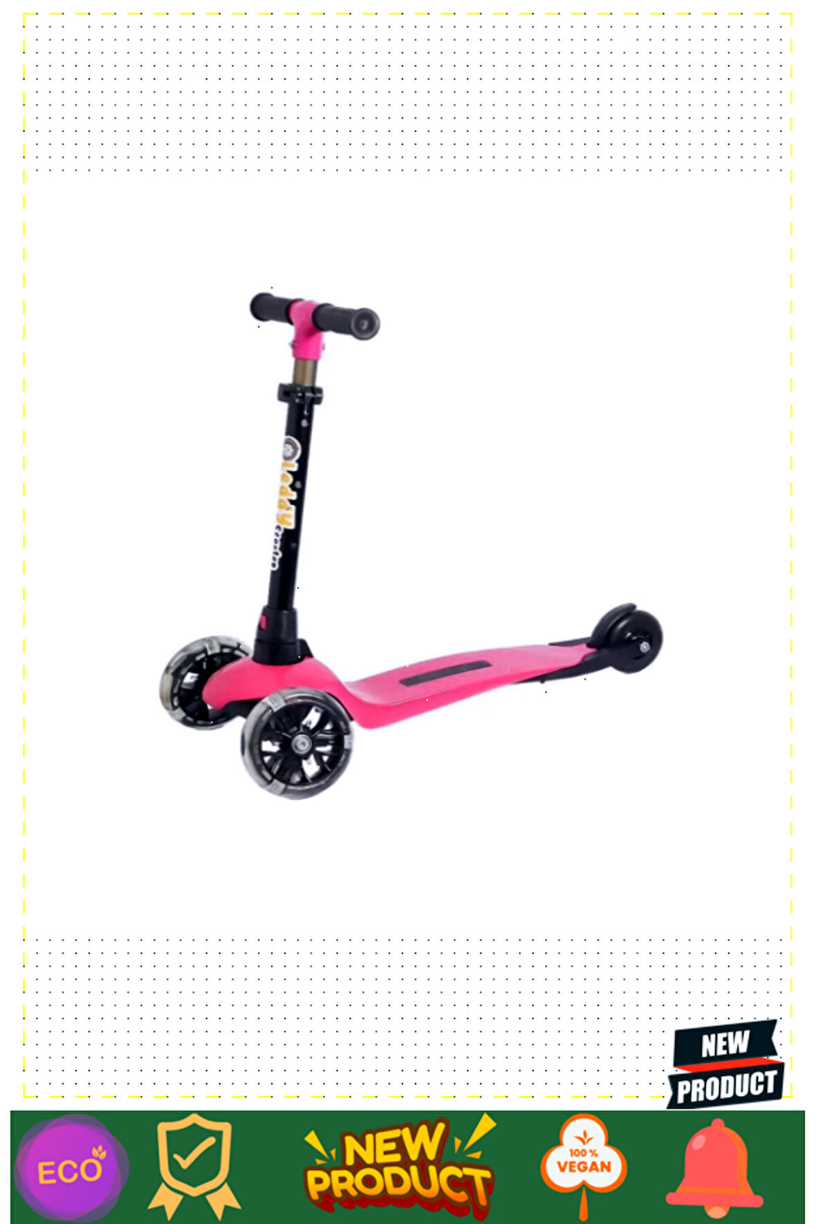 Lsc5 Leddy Işıklı Scooter Pembe -çekirdek Zeka Kız Erkek Çocuk Oyuncakları Eğitici Oyuncaklar