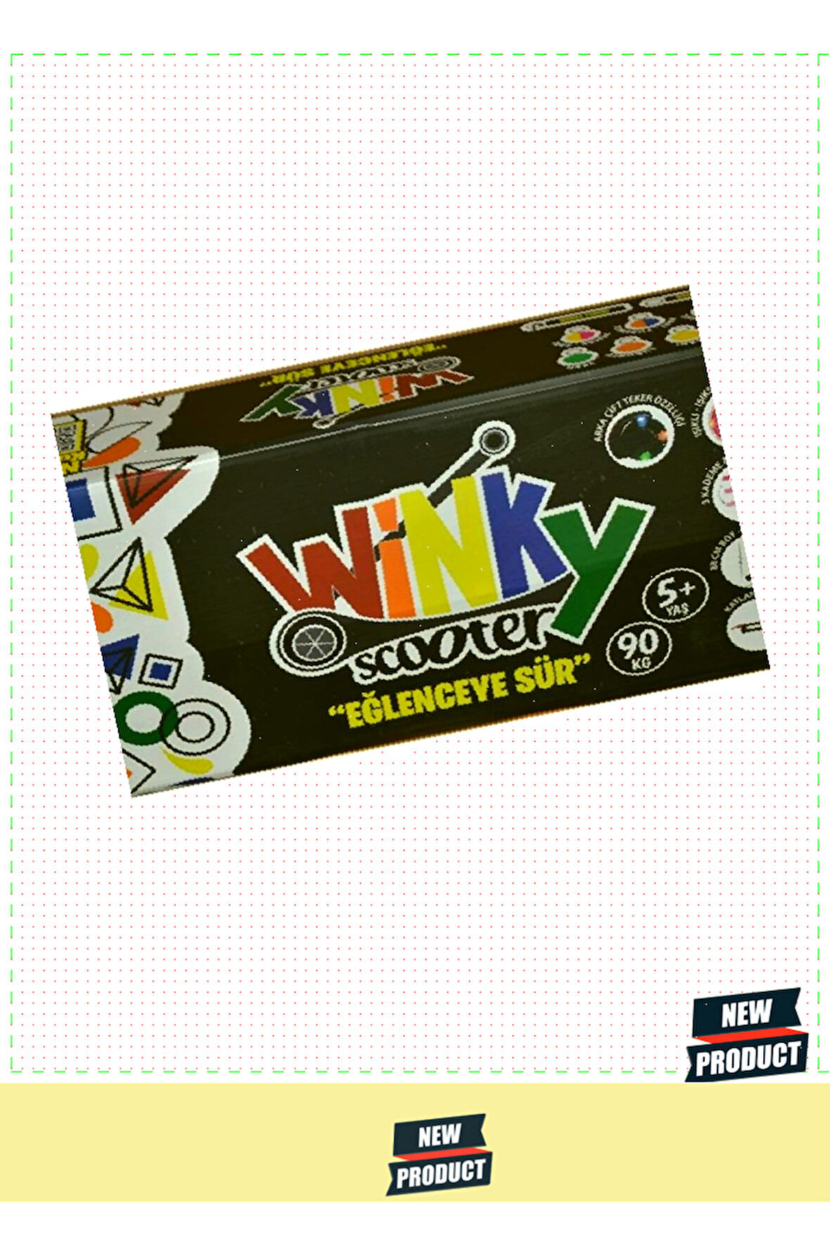 Wsc5-ı Winky Scooter Pembe Işıklı Kutulu-çekirdek Zeka Kız Erkek Çocuk Oyuncakları Eğitici Oy