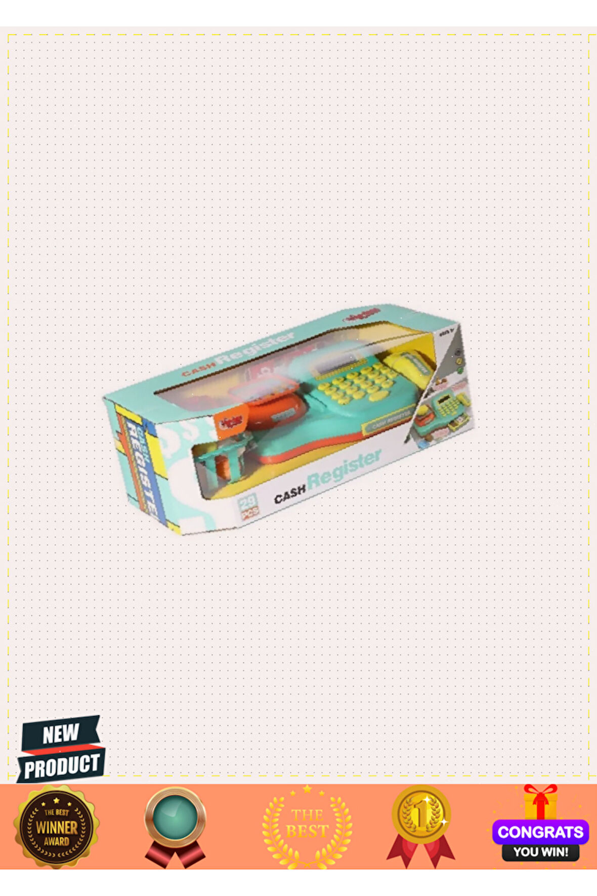 Ls820s17-8 Işıklı Hesap Makineli Yazar Kasa- Vardem Kız Erkek Çocuk Oyuncakları Eğitici Oyunc