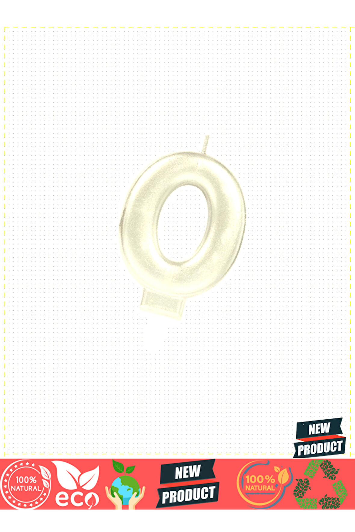 0 Rakam Mum Gümüş Renk Kız Erkek Çocuk Oyuncakları Eğitici Oyuncaklar