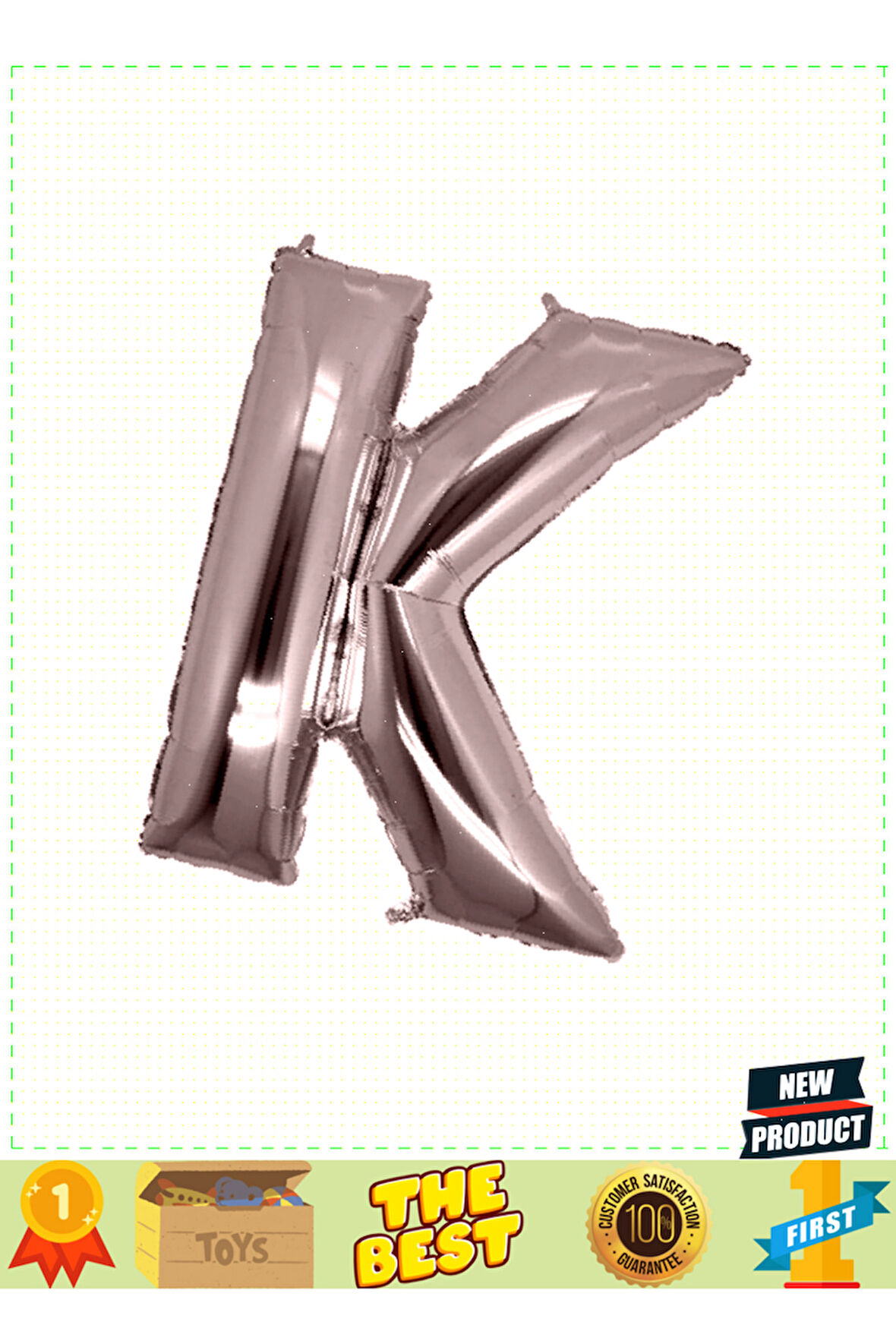 K Harf Folyo Balon Gümüş Renk 40 Inç Kız Erkek Çocuk Oyuncakları Eğitici Oyuncaklar