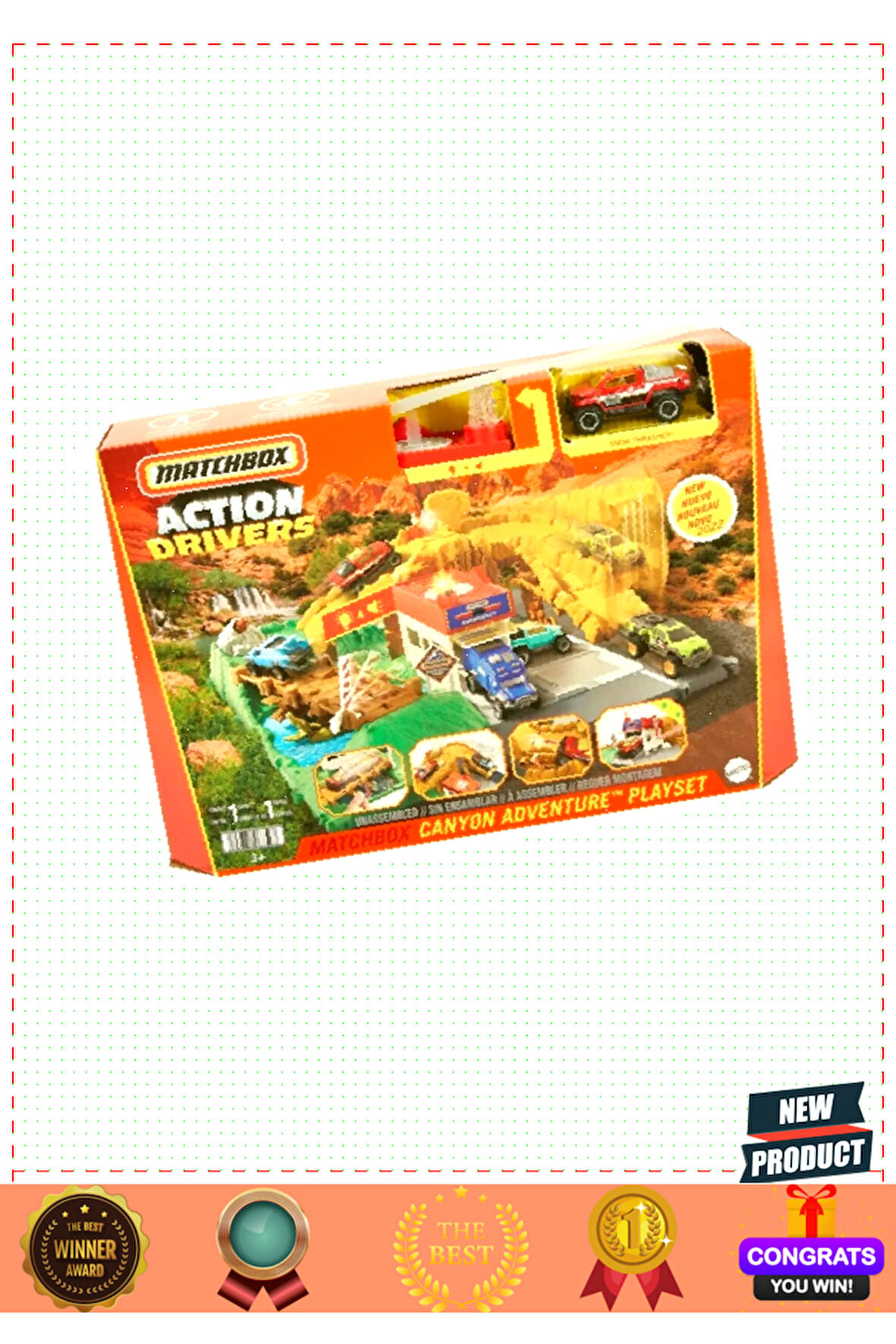 Hbd74 Matchbox™ Aksiyon Sürücüleri Itfaiye Kurtarma Ekibi Oyun Seti Kız Erkek Çocuk Oyuncakla