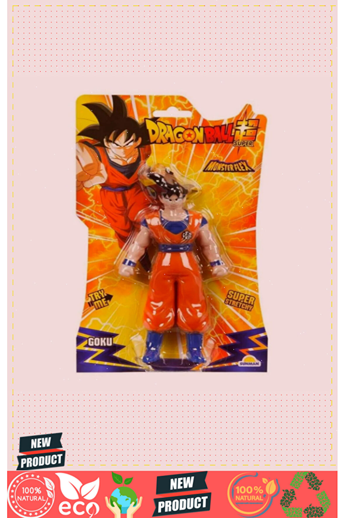 89372 Monster Flex Dragon Ball Stretch Figür 15cm Kız Erkek Çocuk Oyuncakları Eğitici Oyuncak
