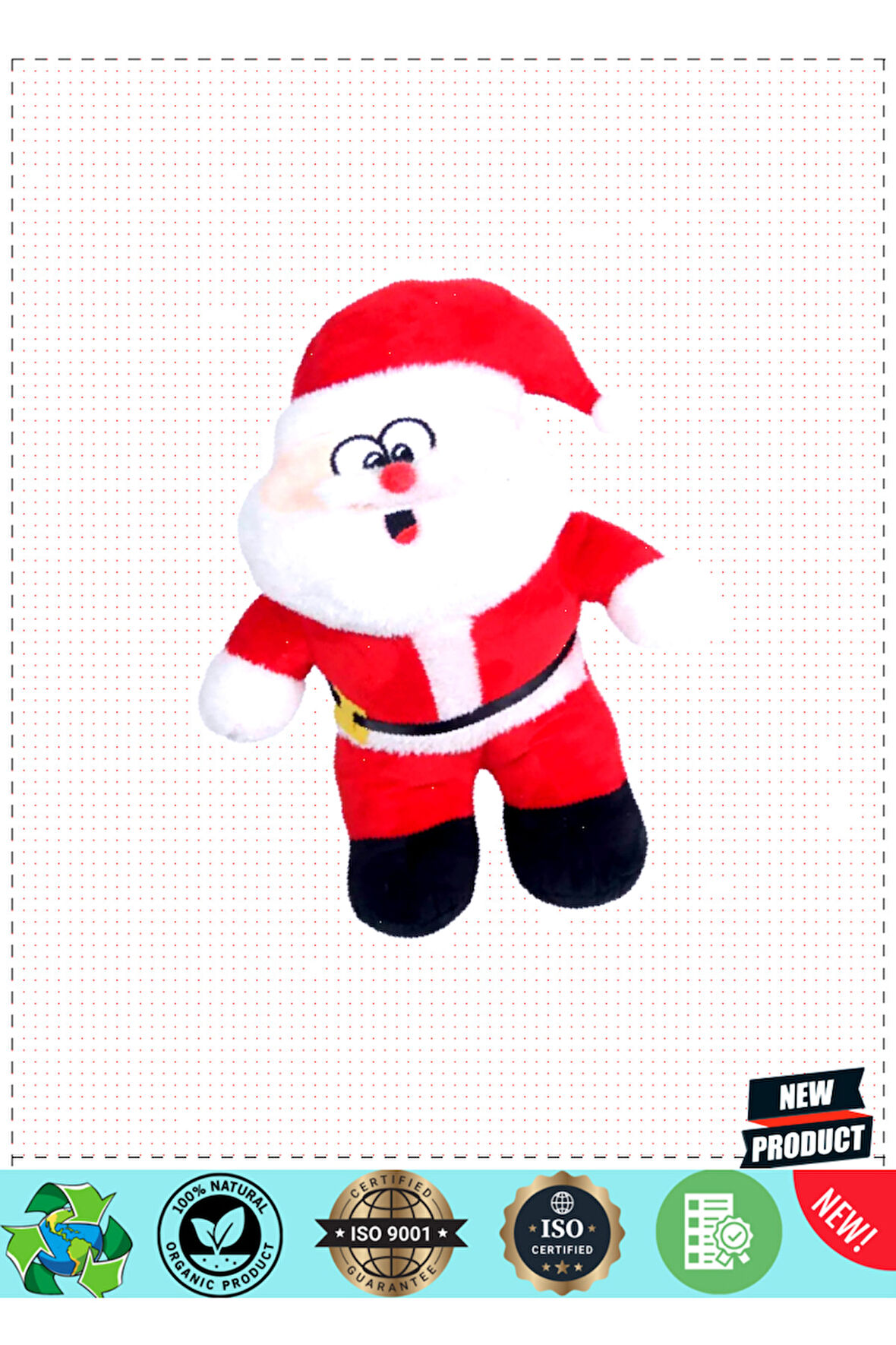 Peluş Noel Baba 38cm Kız Erkek Çocuk Oyuncakları Eğitici Oyuncaklar