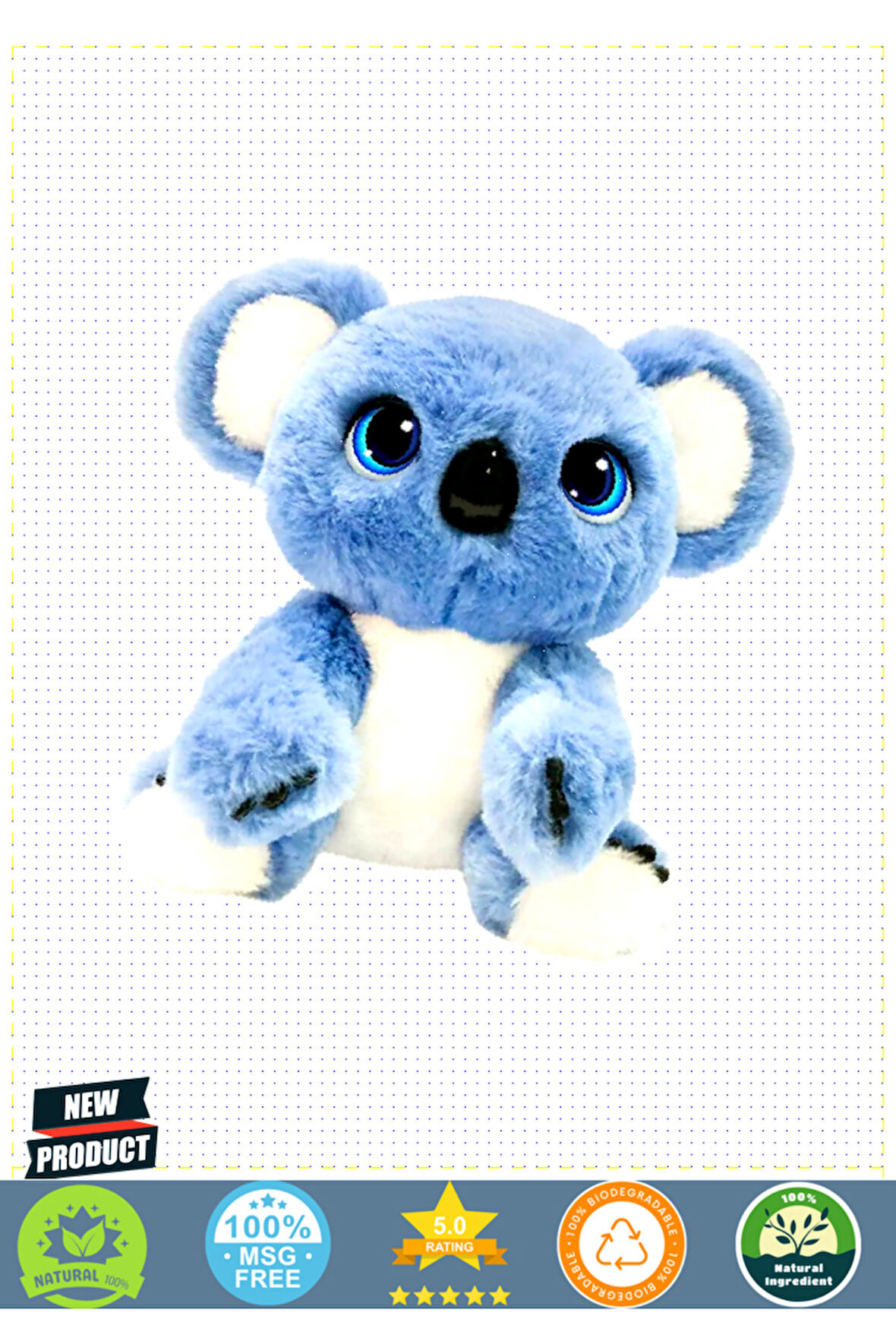 My Fuzzy Friends Peluş Koala Myn00101 Kız Erkek Çocuk Oyuncakları Eğitici Oyuncaklar