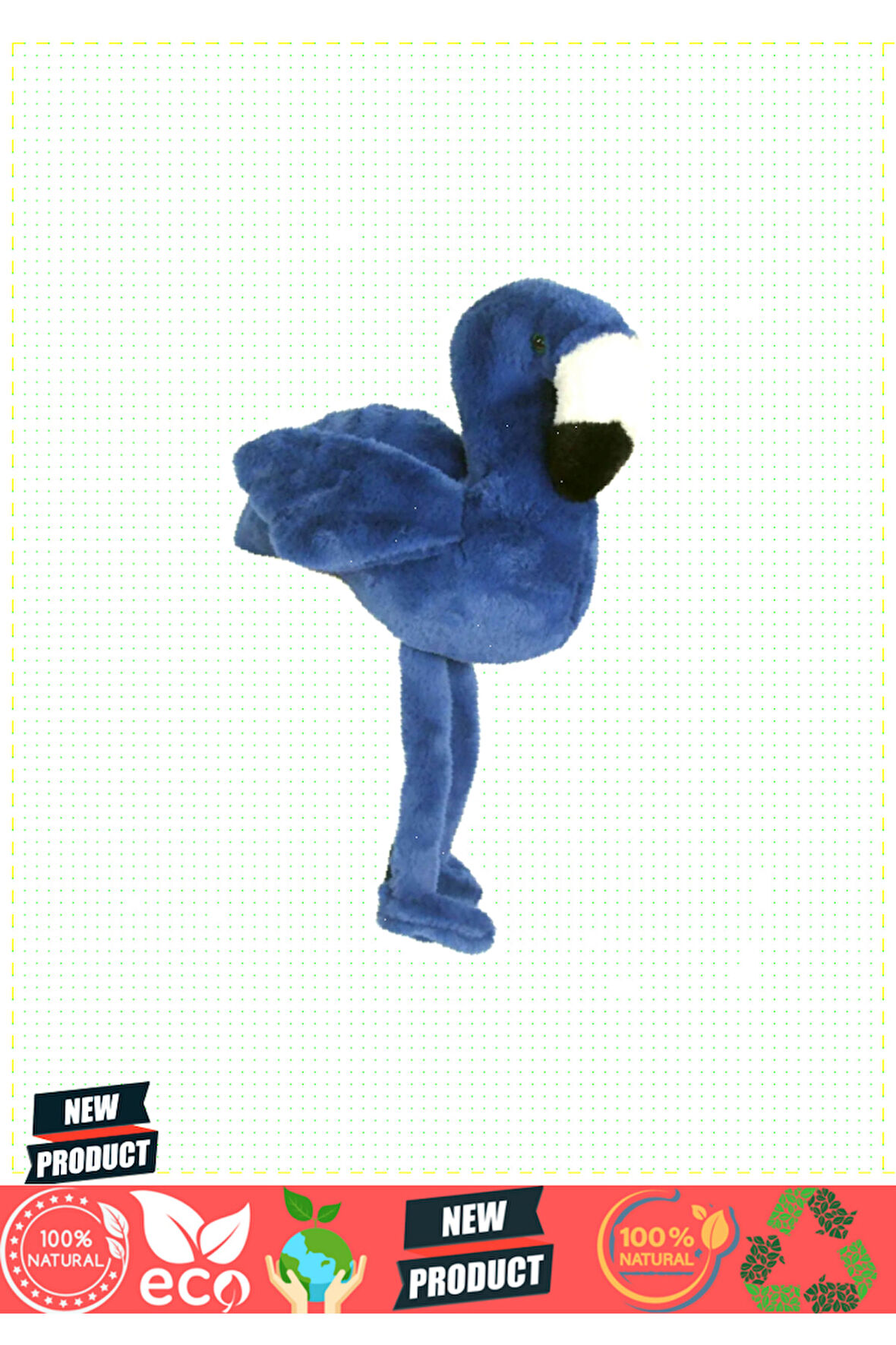 Uyku Arkadaşı Flamingo Peluş Mavi 58cm Kız Erkek Çocuk Oyuncakları Eğitici Oyuncaklar