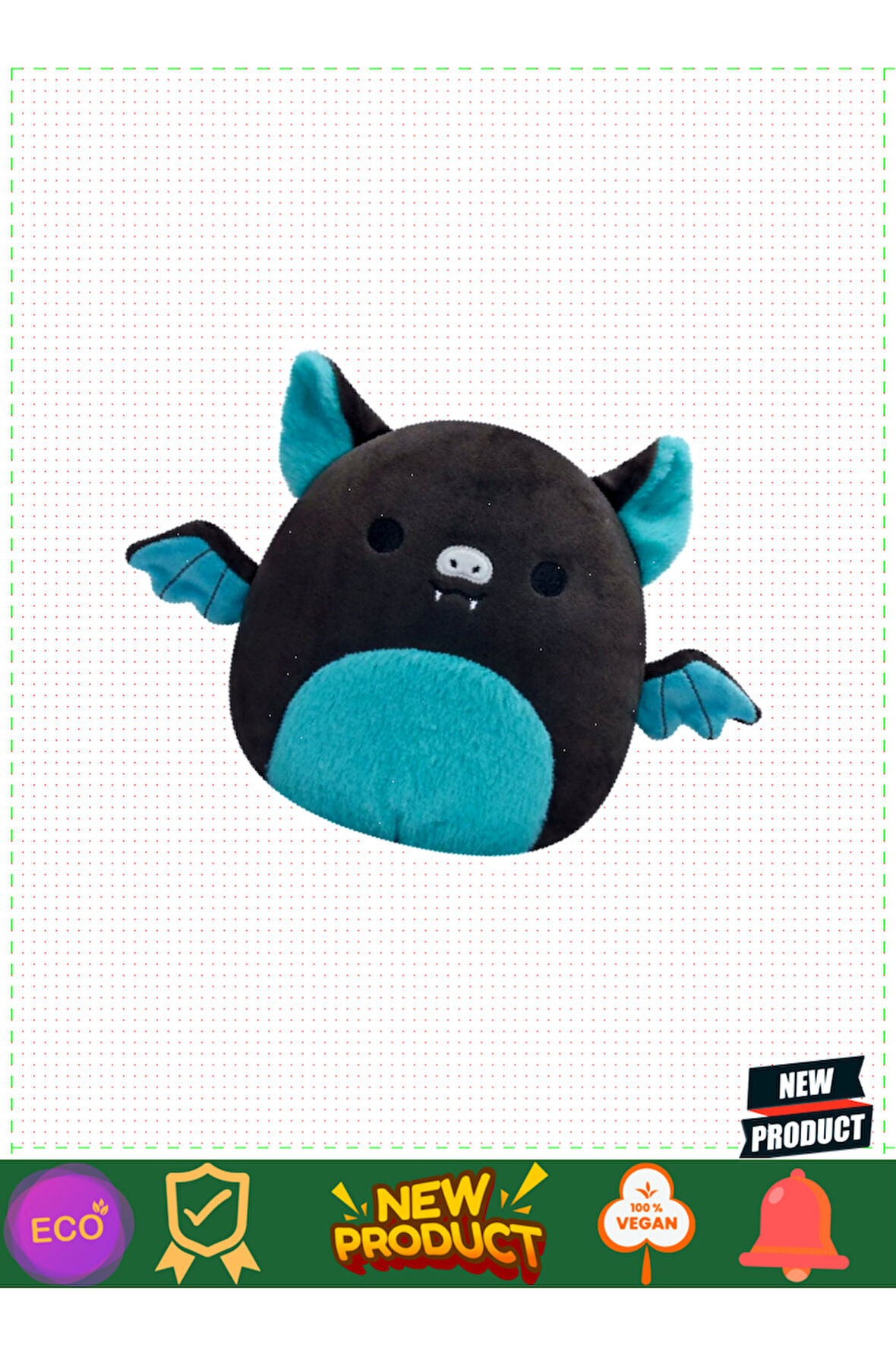 Squishmallowwww Yarasa Aldous 20cm Kız Erkek Çocuk Oyuncakları Eğitici Oyuncaklar