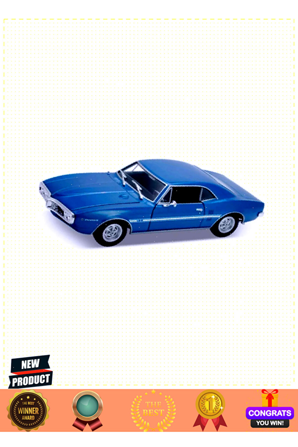 Welly 1:24 1967 Pontiac Firebird Kız Erkek Çocuk Oyuncakları Eğitici Oyuncaklar