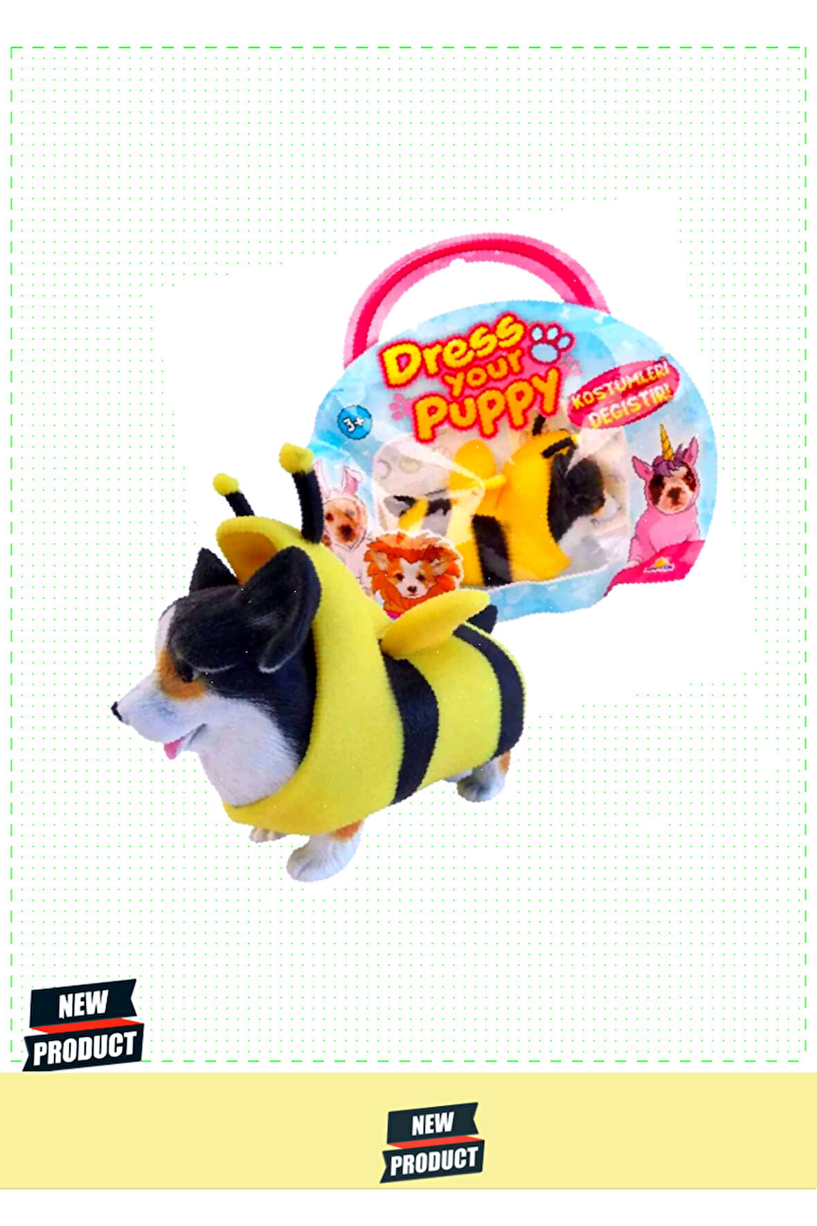 Dress Your Puppy Mini Figür Kız Erkek Çocuk Oyuncakları Eğitici Oyuncaklar