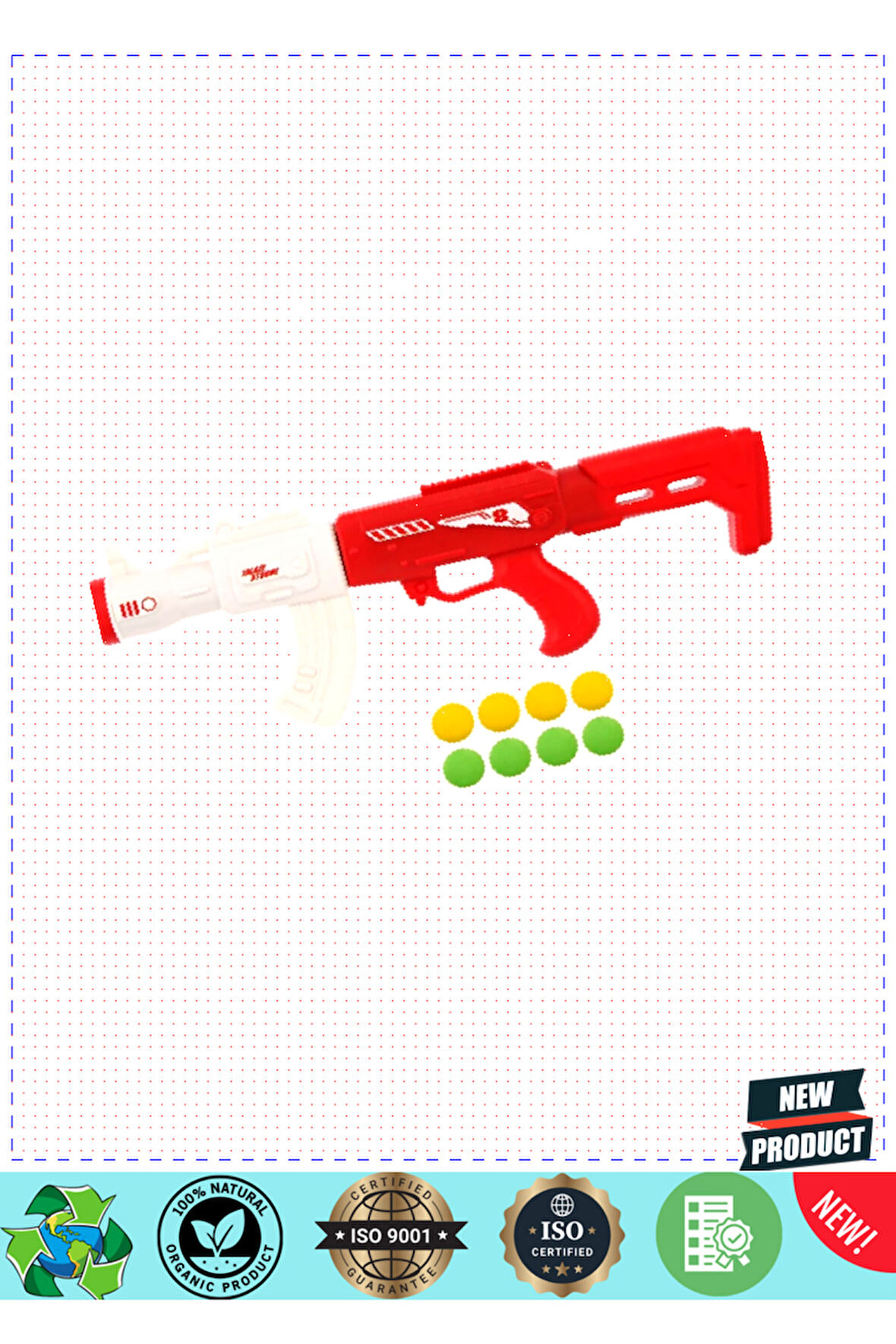 Challange Sünger Top Atan Blaster Kız Erkek Çocuk Oyuncakları Eğitici Oyuncaklar