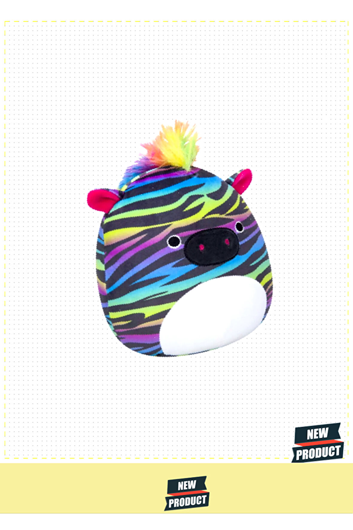 Squishmallowwww Zebra Safiyah 20cm Kız Erkek Çocuk Oyuncakları Eğitici Oyuncaklar