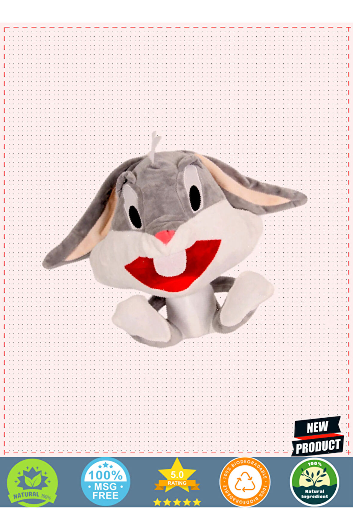 Peluş Bugs Bunny 30cm. Kız Erkek Çocuk Oyuncakları Eğitici Oyuncaklar