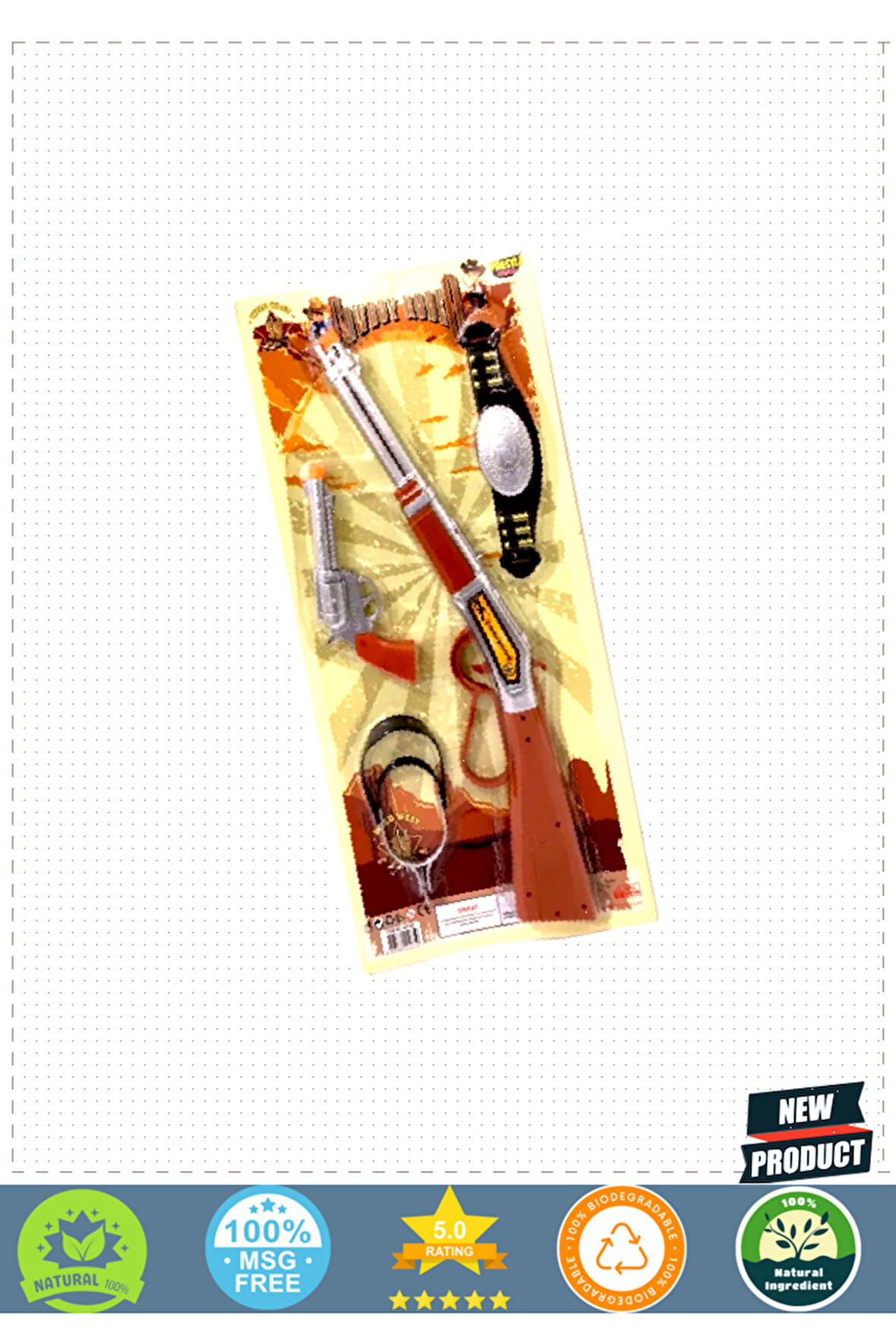 Cowboy Rodeo Kemerli Mahmuzlu Kartela Kovboy Seti Kız Erkek Çocuk Oyuncakları Eğitici Oyuncak