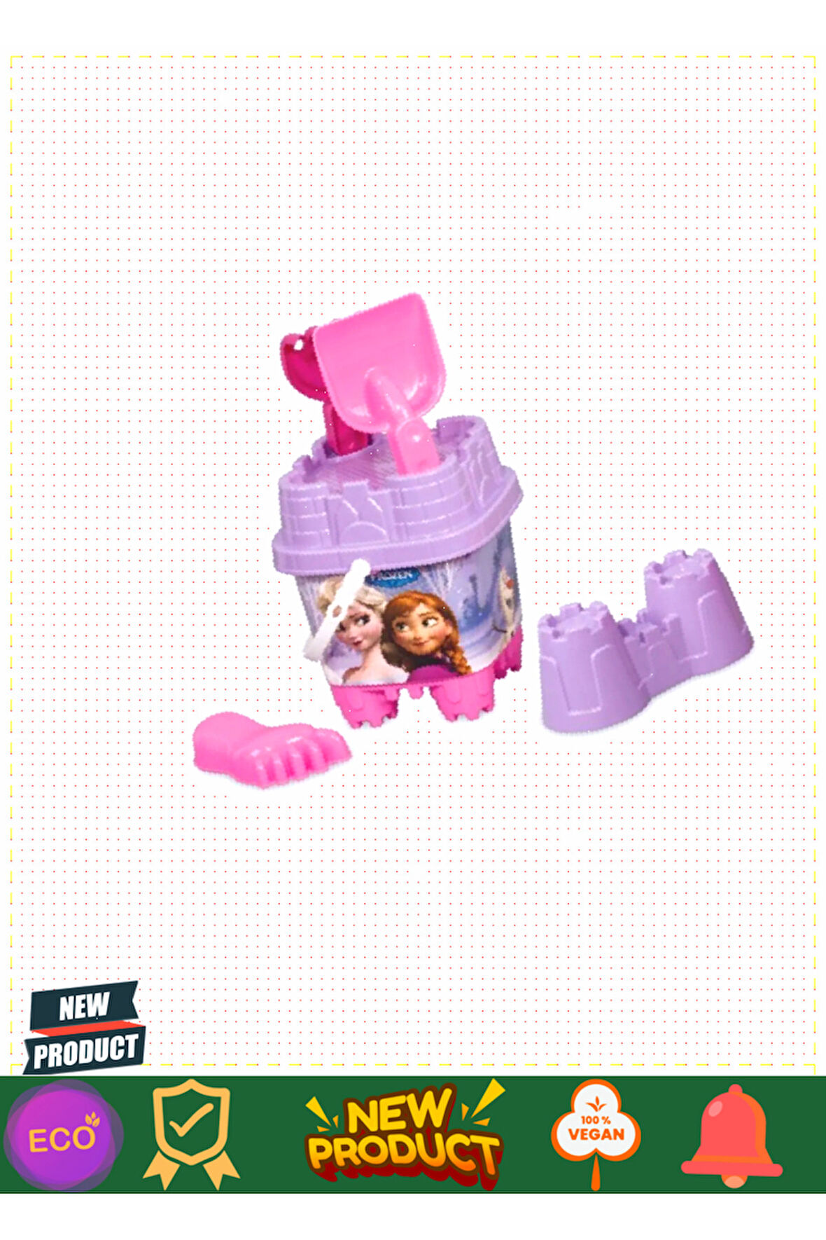 Frozen Küçük Kale Kova Set Kız Erkek Çocuk Oyuncakları Eğitici Oyuncaklar