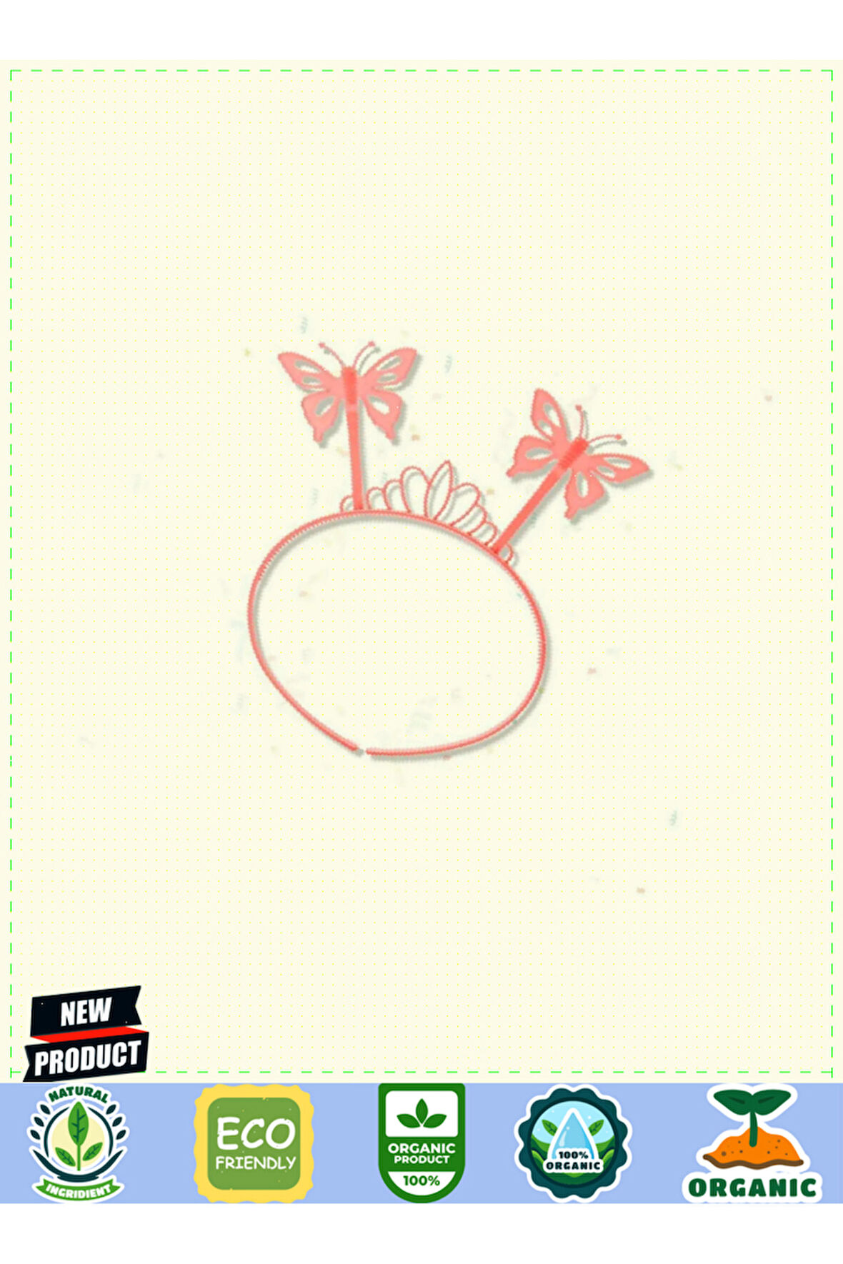 Toz Pembe Renk Kelebek Kanadı Tacı Ve Sopası 50x37cm Kız Erkek Çocuk Oyuncakları Eğitici Oyun