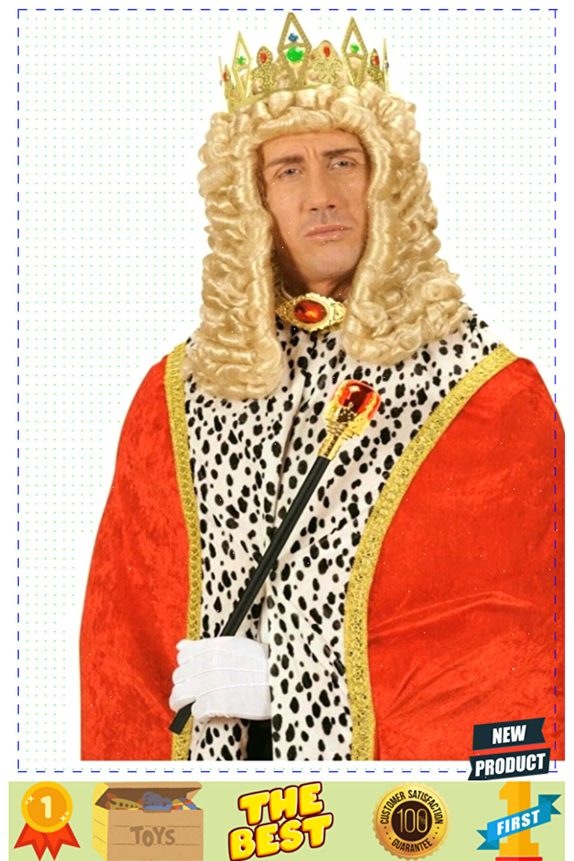 Kırmızı Topuzlu Kral Asası Kraliyet Asası Kız Erkek Çocuk Oyuncakları Eğitici Oyuncakl