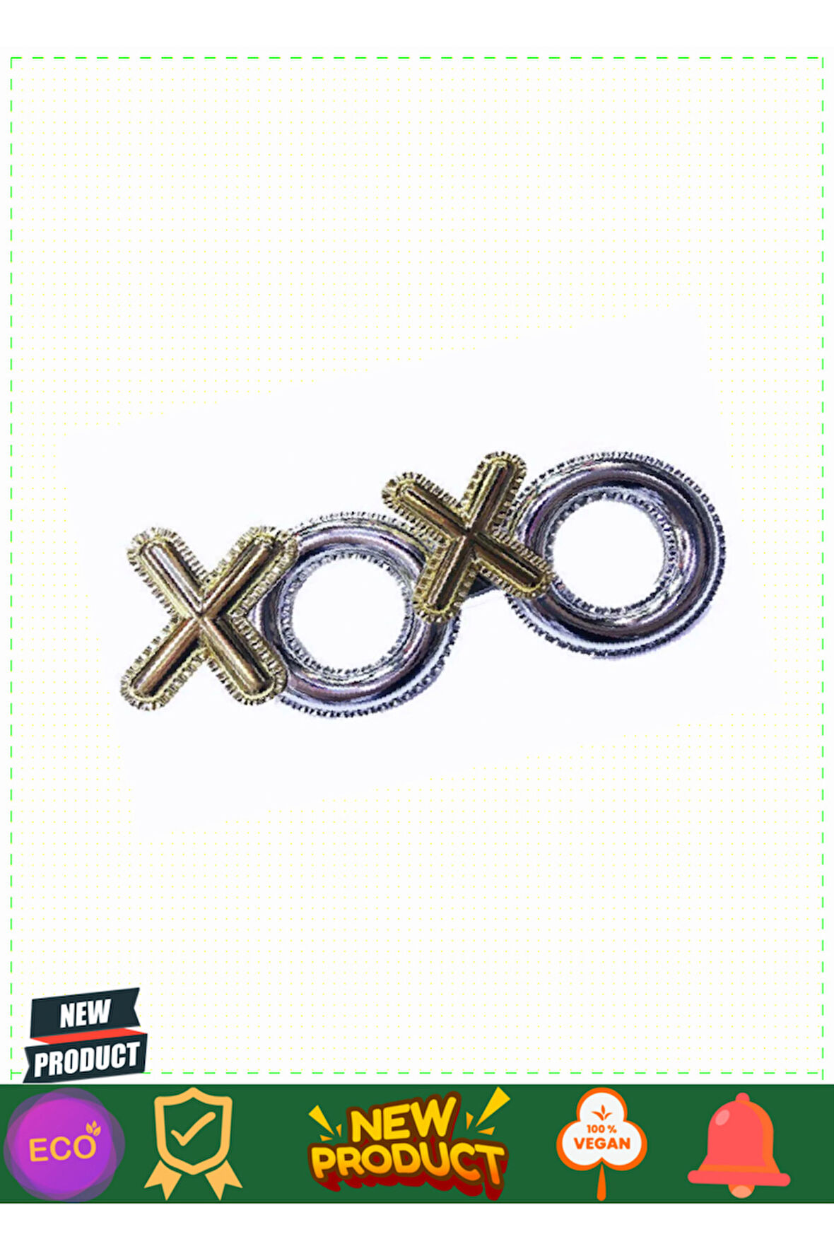 Gümüş Renk Xoxo Yazılı Parti Gözlüğü 17x7cm Kız Erkek Çocuk Oyuncakları Eğitici Oyuncaklar