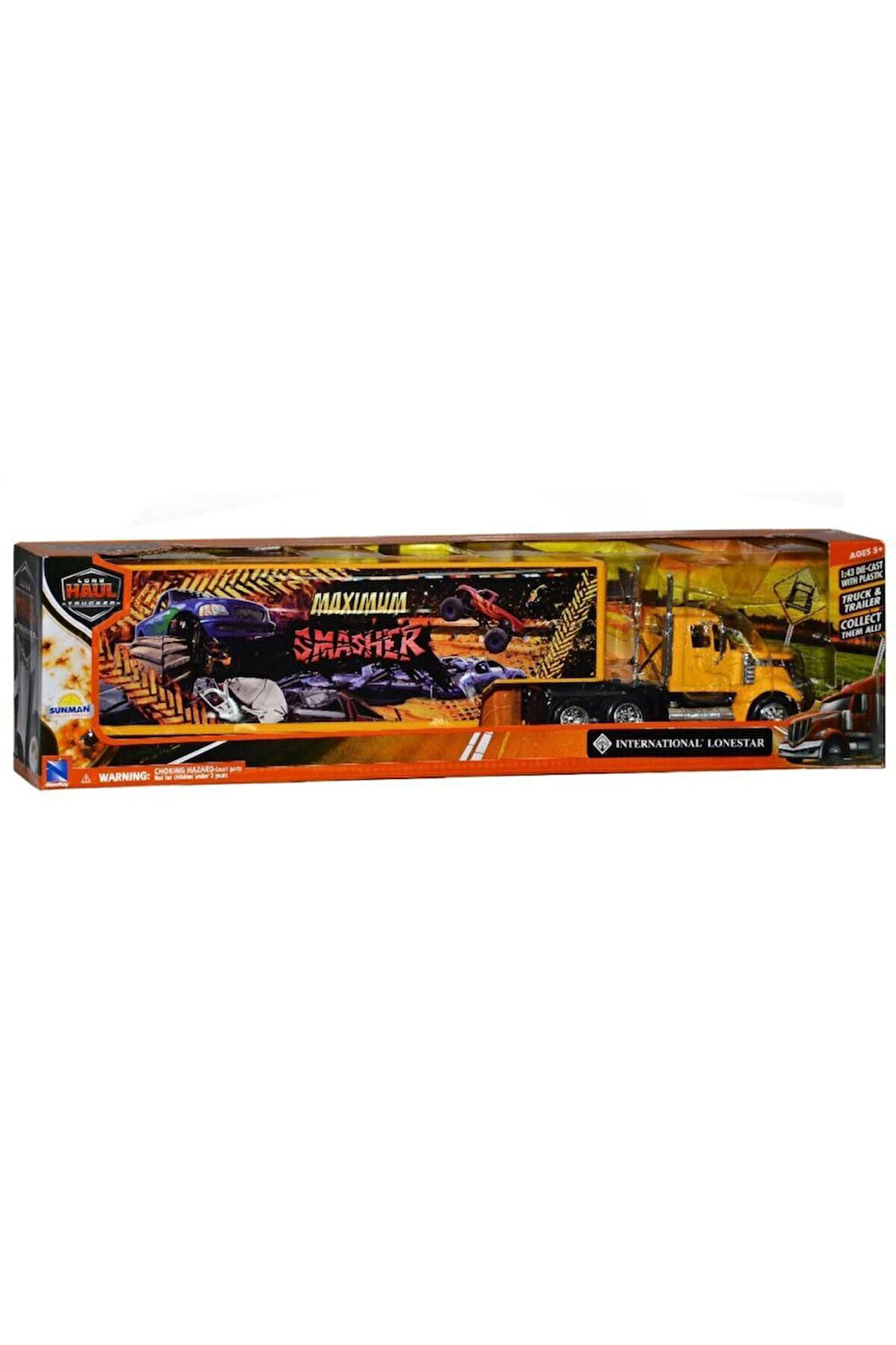 16663 1:43 Long Haul International Lonestar Taşıyıcı Tır 5 Litre Kız Erkek Çocuk Oyuncakları Eğitici