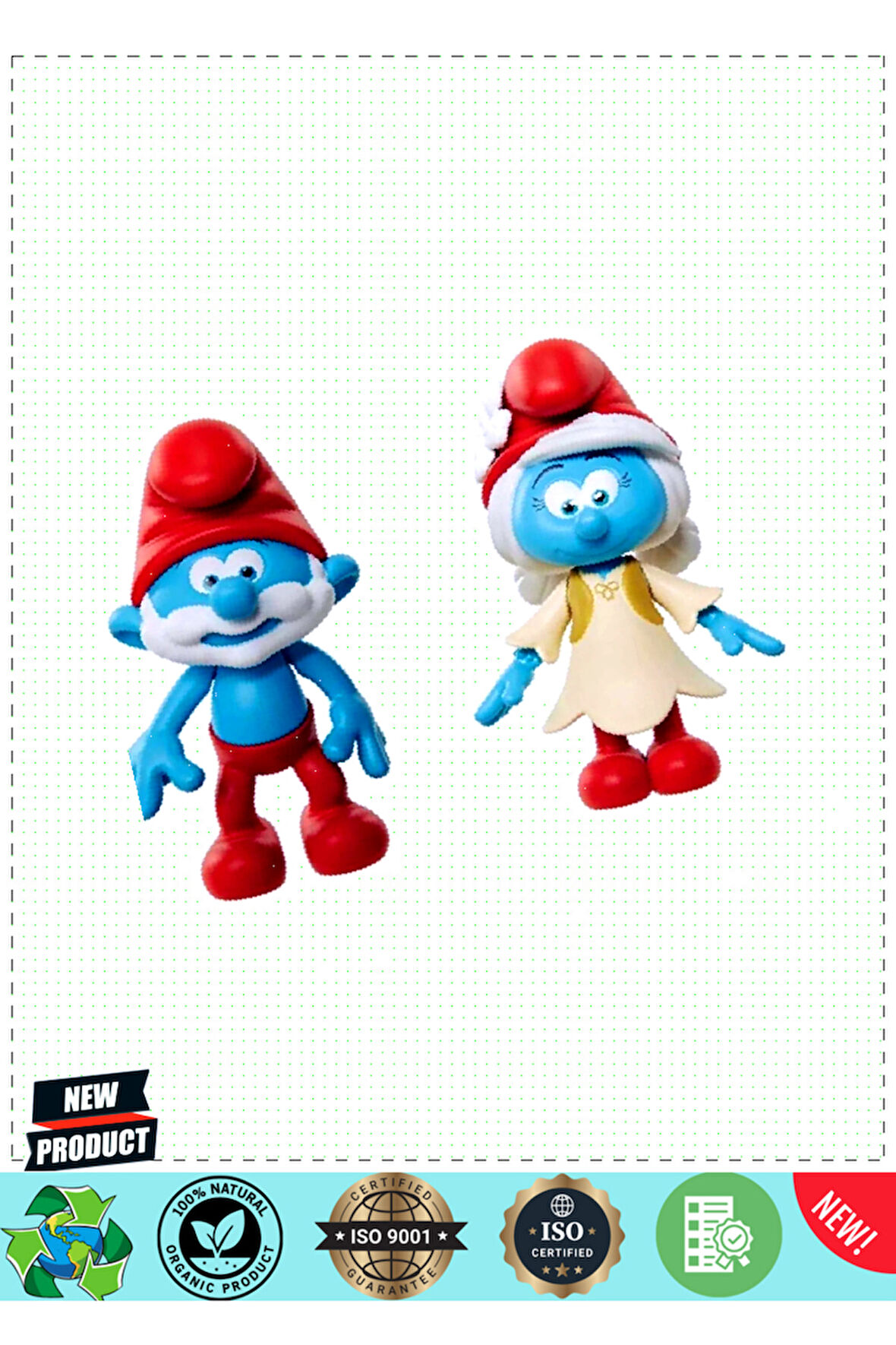 Şirinler 2li Figür Set Asorti Kız Erkek Çocuk Oyuncakları Eğitici Oyuncaklar