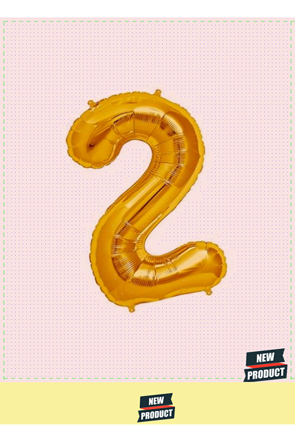 Şekilli Supershape Gold Rakam Folyo Balon 2 Numara 1 Gram Kız Erkek Çocuk Oyuncakları Eğitici Oyunca