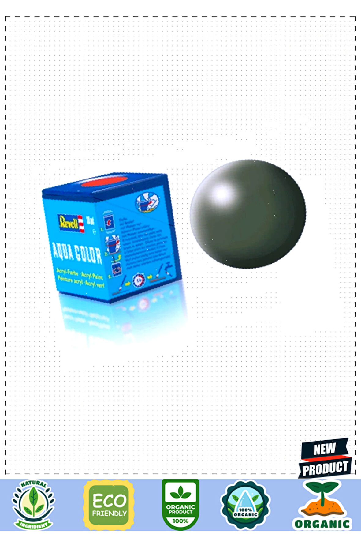 Revell 361-Aqua Color OliveGreen-Silk Boya-18 ml 1 Gram Kız Erkek Çocuk Oyuncakları Eğitici Oyuncakl