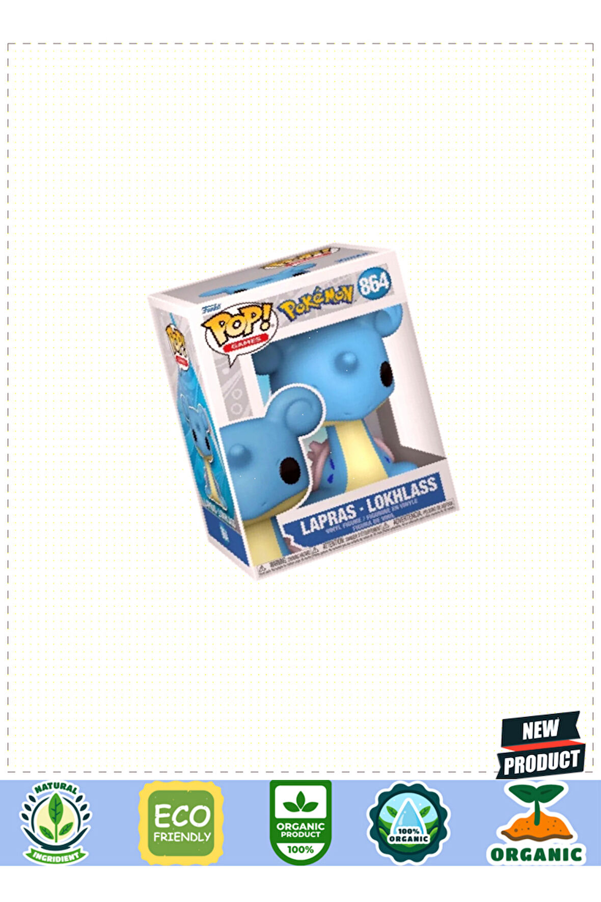 Funko Pop Figür Games Pokemon Lapras Lokhlass 5 Litre Kız Erkek Çocuk Oyuncakları Eğitici Oyuncaklar