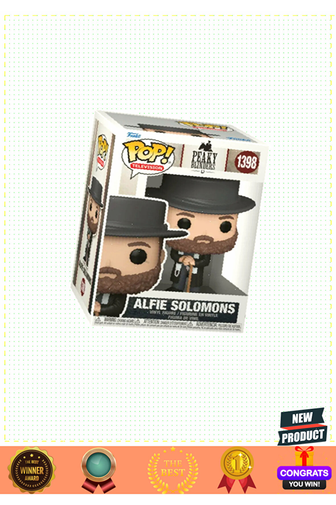 Funko POP Television Peaky Blinders Alfie Solomons 1 Gram Kız Erkek Çocuk Oyuncakları Eğitici Oyunca