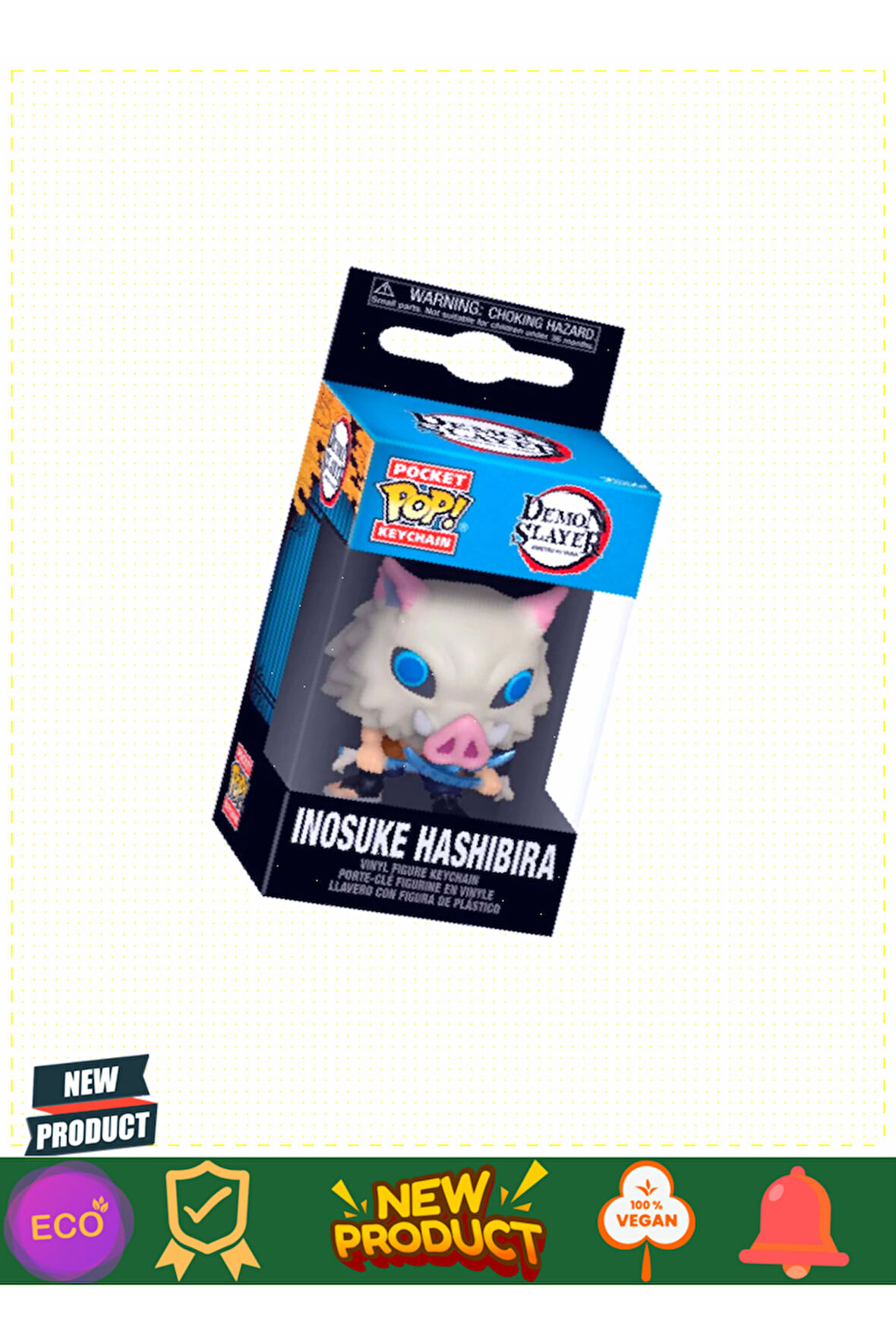 Funko POP Anahtarlık Animations Demon Slayer Inosuke Hashıbıra 1 Gram Kız Erkek Çocuk Oyuncakları Eğ