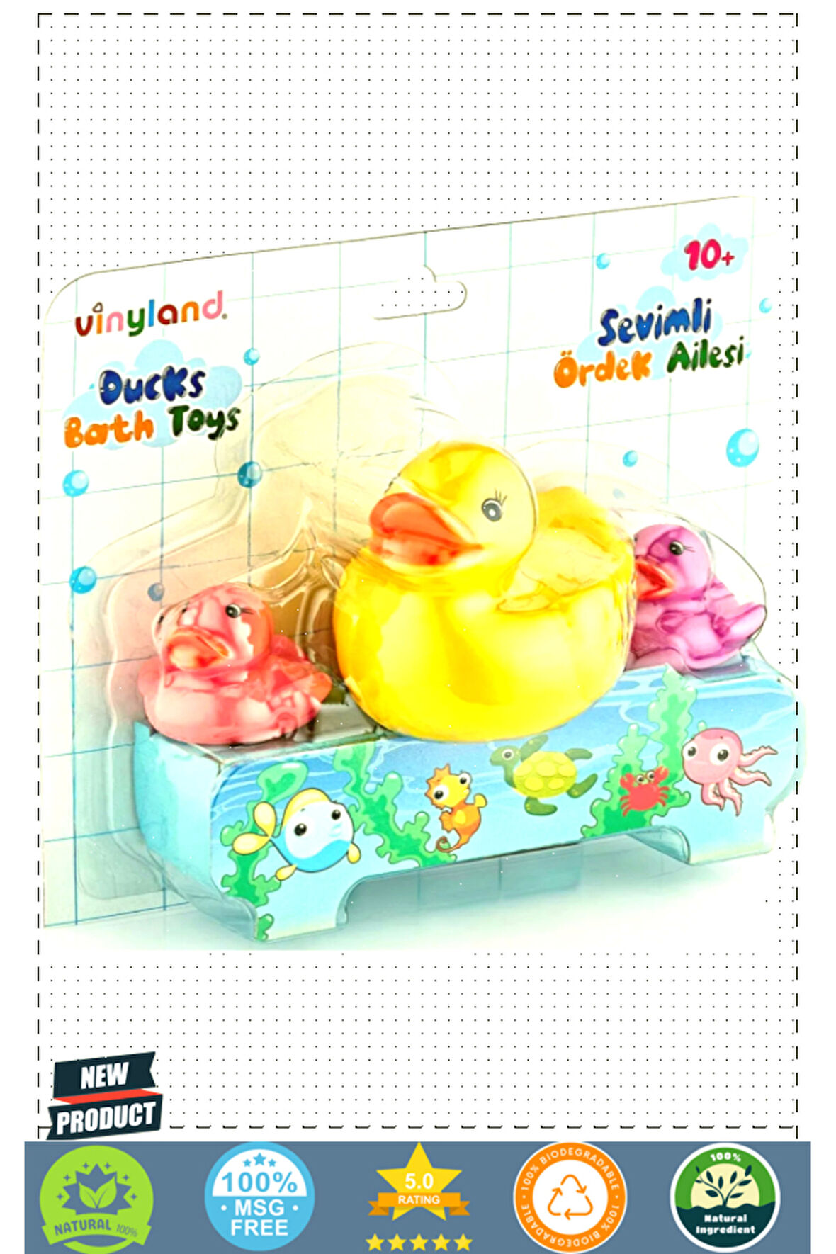 Vinyland Vinil Ördek Ailesi Banyo Oyuncakları 661778 1 Gram Kız Erkek Çocuk Oyuncakları Eğitici Oyun