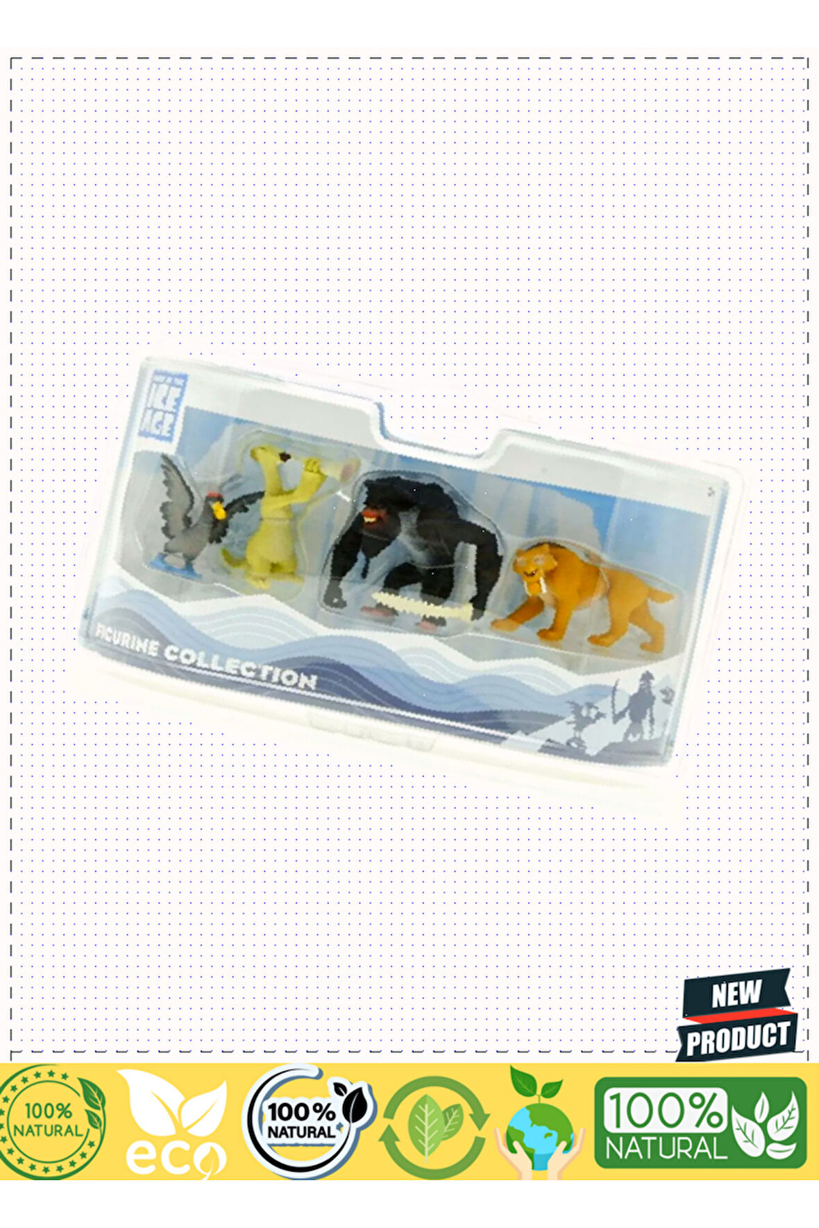 Ice Age-buz Devri 4 4’lü Figür Set 8cm 5 Litre Kız Erkek Çocuk Oyuncakları Eğitici Oyuncaklar