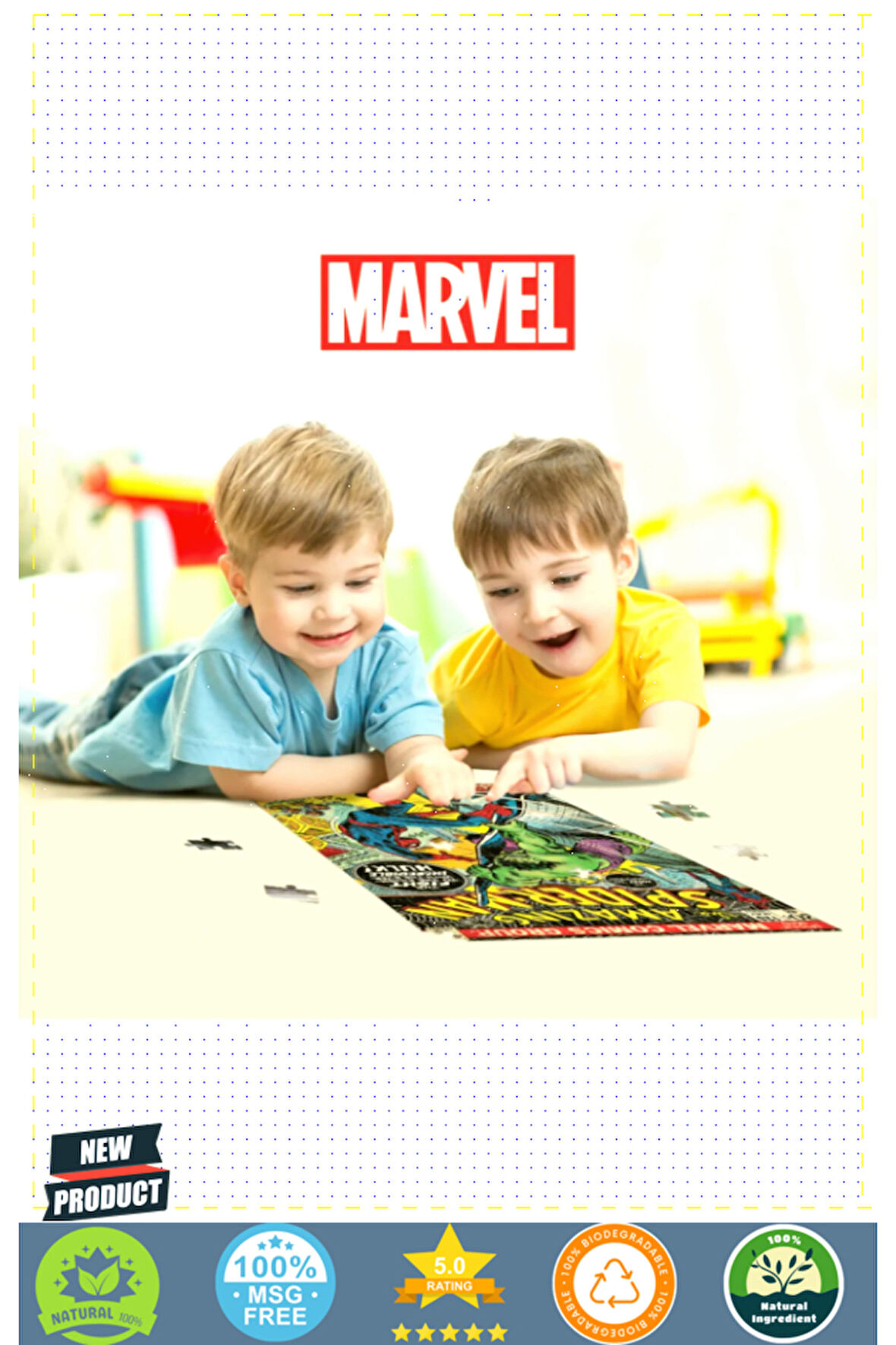 Prime 3D-MArveling Comics Spider-Man 300 Parça Puzzle 33181 1 Gram Kız Erkek Çocuk Oyuncakları Eğiti