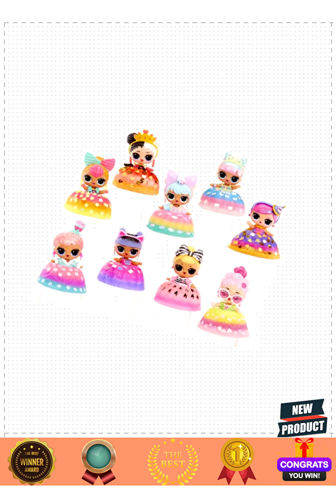 507390 L.O.L. Tots Doğumgünü Pastası Sürpriz-IDS590194 1 Gram Kız Erkek Çocuk Oyuncakları Eğitici Oy