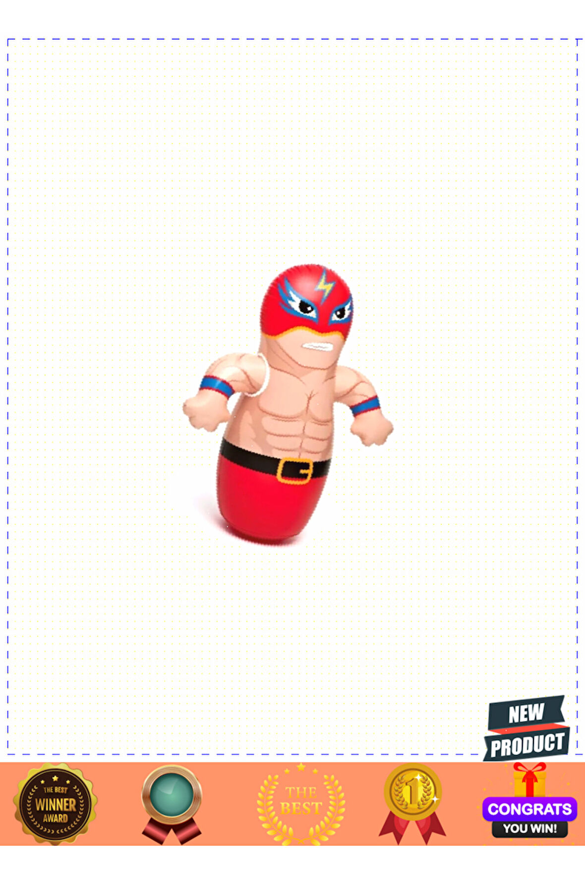 44672 Güreşçi Boksör Hacıyatmaz -vardem 5 Litre Kız Erkek Çocuk Oyuncakları Eğitici Oyuncaklar