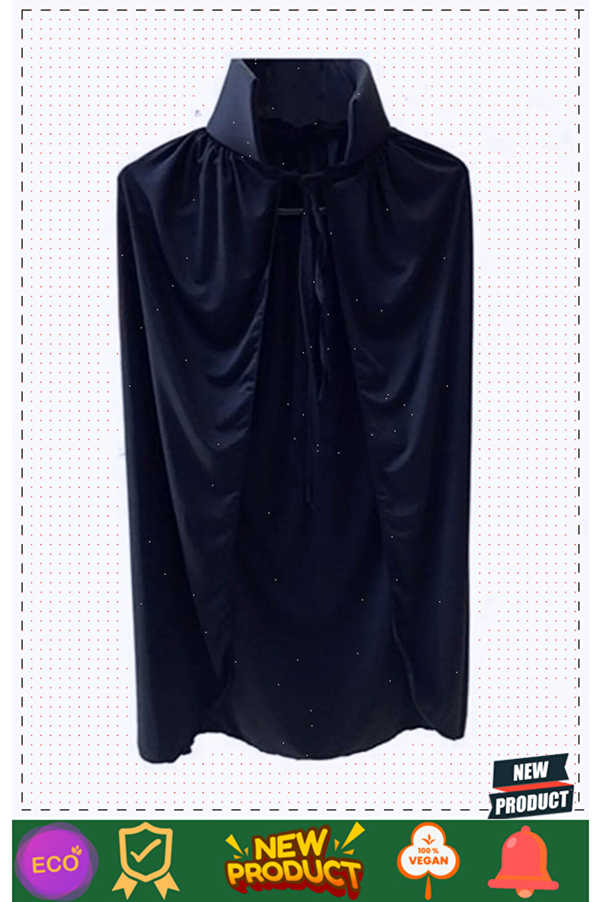 Siyah Yakalı Pelerin-vampir Pelerin-dracula Pelerin 90cm 5 Litre Kız Erkek Çocuk Oyuncakları Eğitici