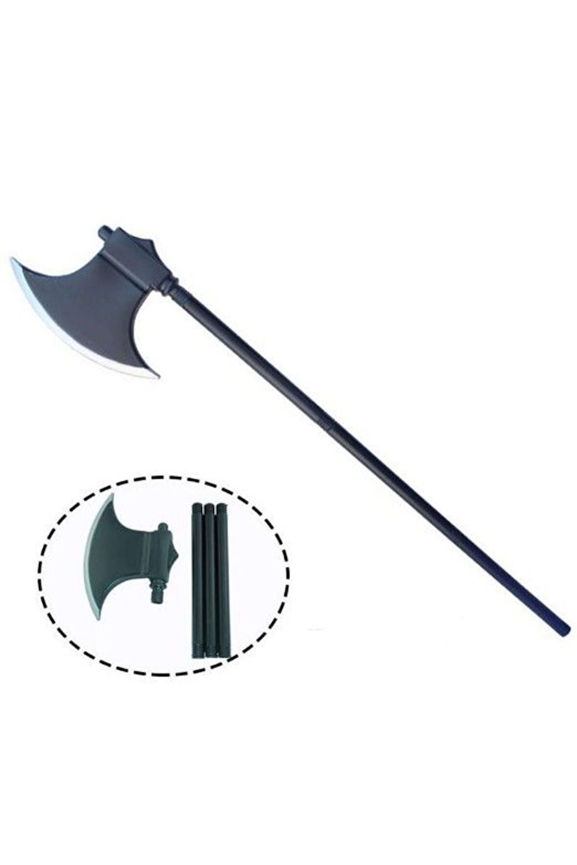 Siyah Renk Halloween Cadılar Bayramı Balta 100Cm 1 Gram Kız Erkek Çocuk Oyuncakları Eğitici Oyuncakl