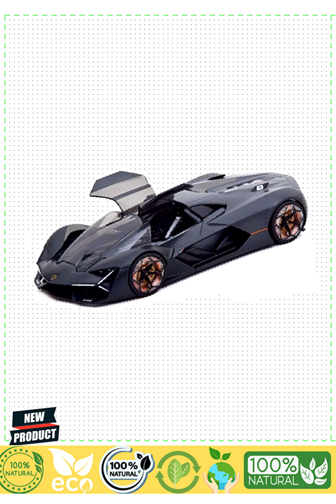 BBuragoo 1:24 Lamborghini Terzo Millennio Model Araba 1 Gram Kız Erkek Çocuk Oyuncakları Eğitici Oyu