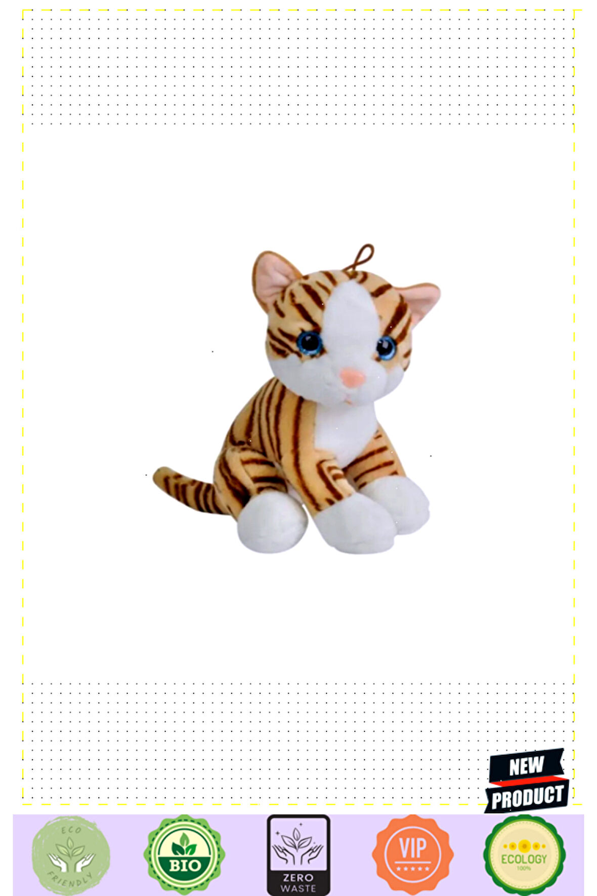 1164 Peluş Kedi 25cm 5 Litre Kız Erkek Çocuk Oyuncakları Eğitici Oyuncaklar