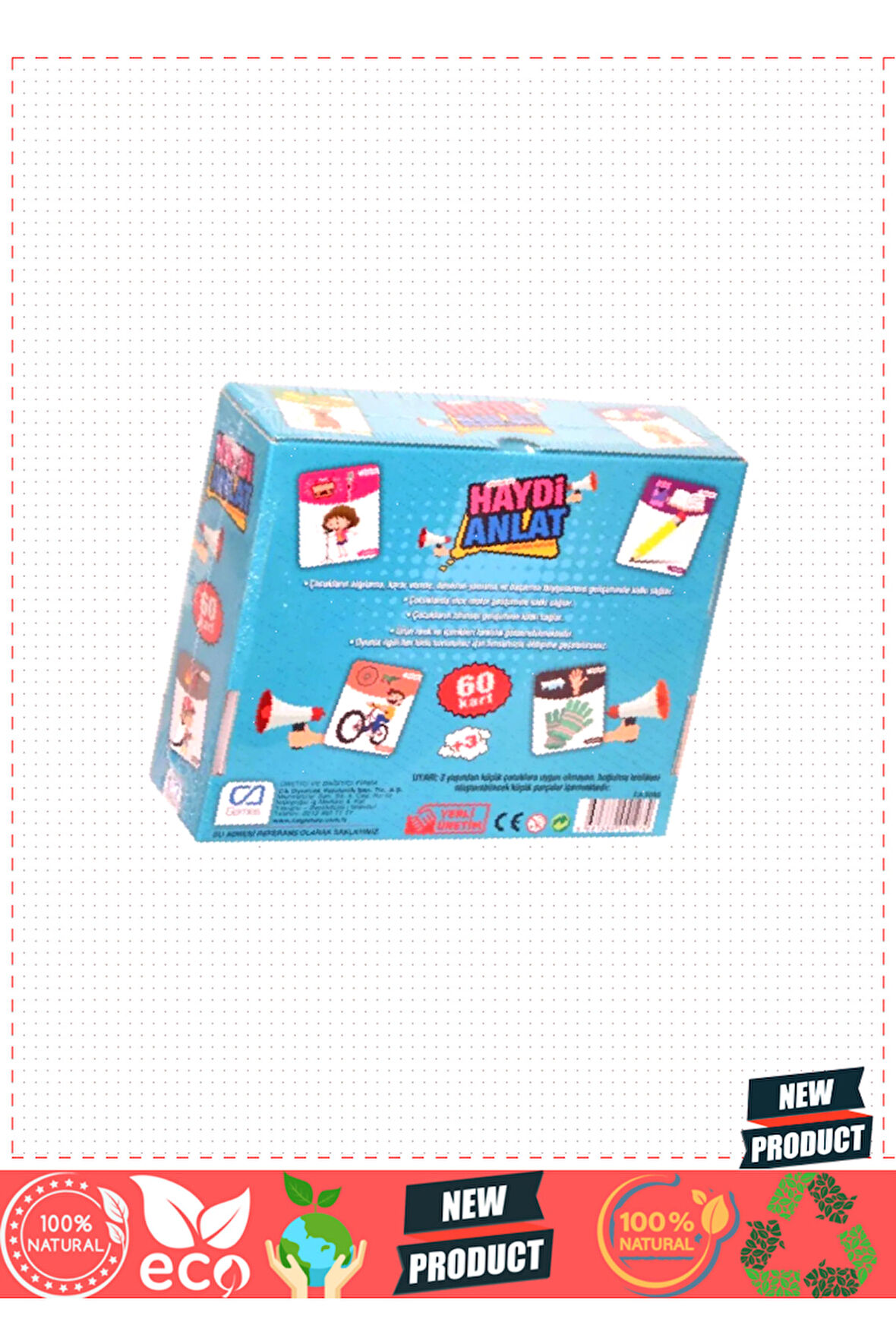 5080 CA Games, Haydi Anlat-Eğitici Oyun Kartları / +3 yaş 1 Gram Kız Erkek Çocuk Oyuncakları Eğitici