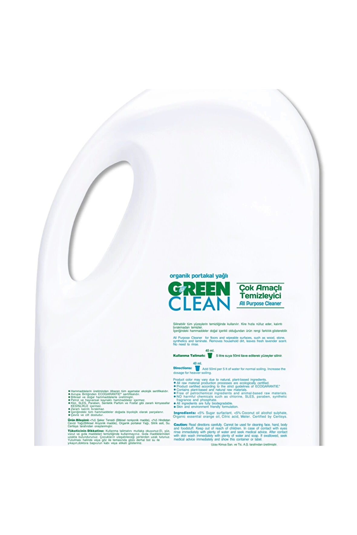 Bitkisel Çok Amaçlı Temizleyici 2750ml