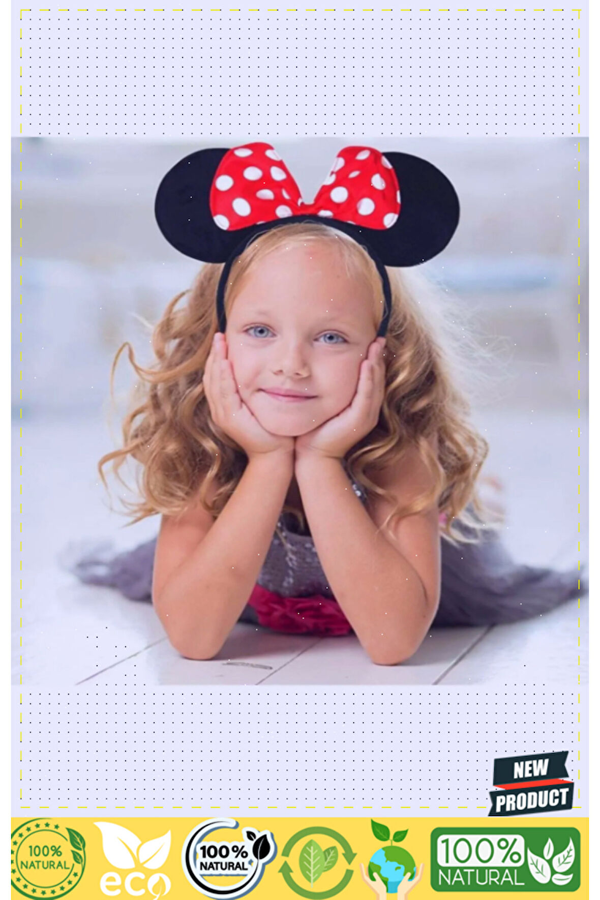 Minnie Mouse Taç Fare Tacı Kafa Bandı 5 Litre Kız Erkek Çocuk Oyuncakları Eğitici Oyuncaklar