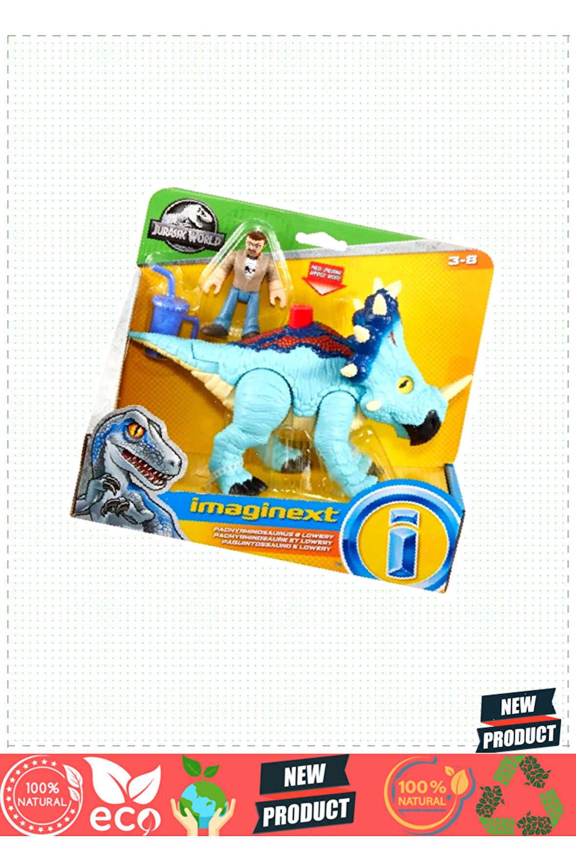 FMX88 Imaginext®, Jurassicc Worlddd Araç ve Figürleri / +3 yaş 1 Gram Kız Erkek Çocuk Oyuncakları Eğ