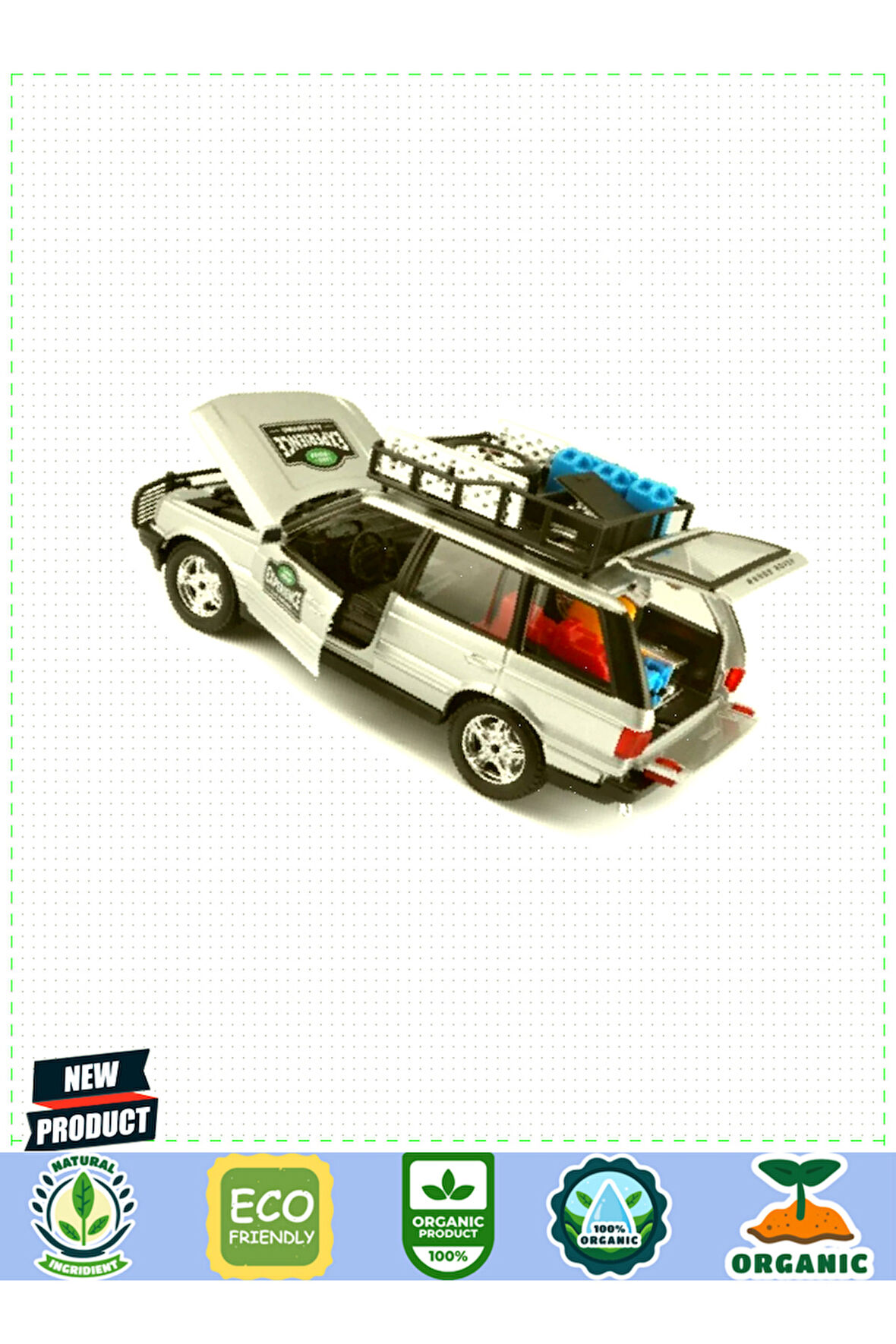 Bburagoo 1:24 Range Rover Model Araba 5 Litre Kız Erkek Çocuk Oyuncakları Eğitici Oyuncaklar