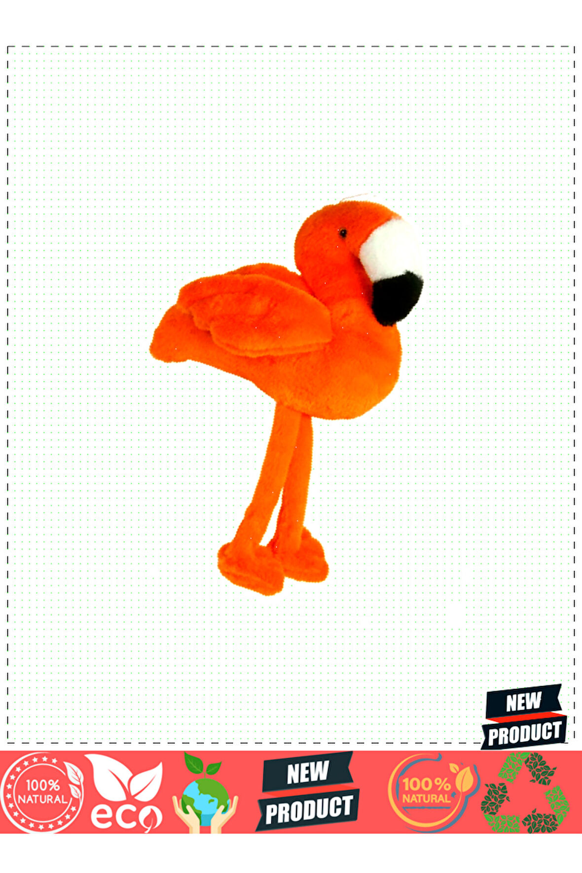 Uyku Arkadaşı Flamingo Peluş Turuncu 58cm 5 Litre Kız Erkek Çocuk Oyuncakları Eğitici Oyuncaklar