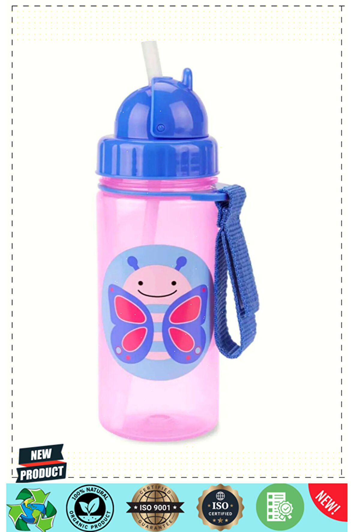 Skip Hop Pipetli Suluk (Yeni) Kelebek 1 Gram Kız Erkek Çocuk Oyuncakları Eğitici Oyuncaklar