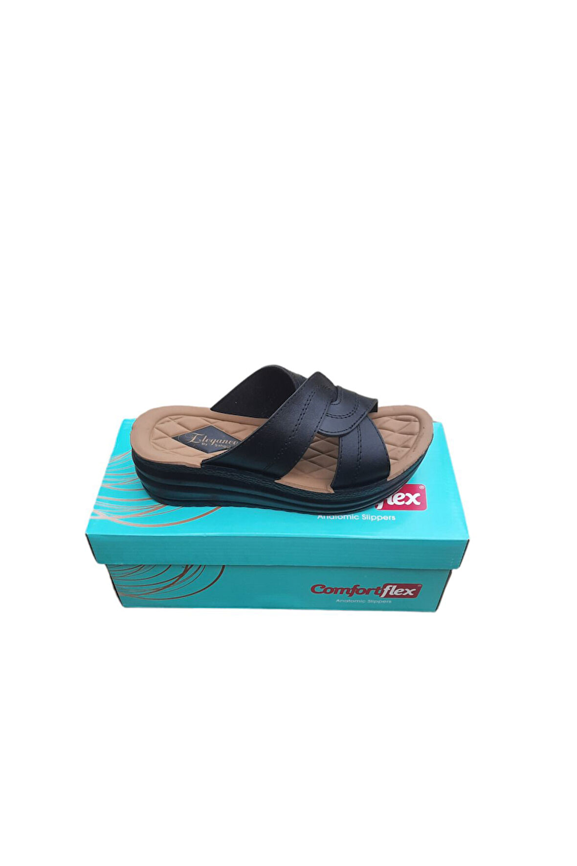 Önü açık ortopedik lüks monte terlik