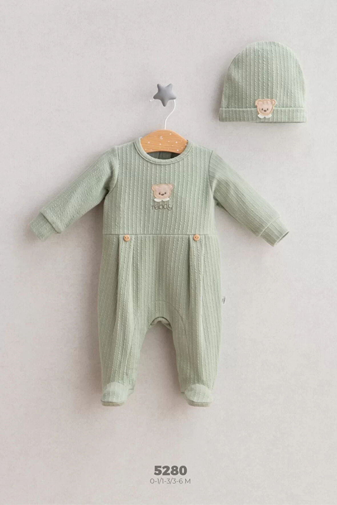 Lenaca Tongs Baby Teddy Bear Tulum 5280 Yeşil