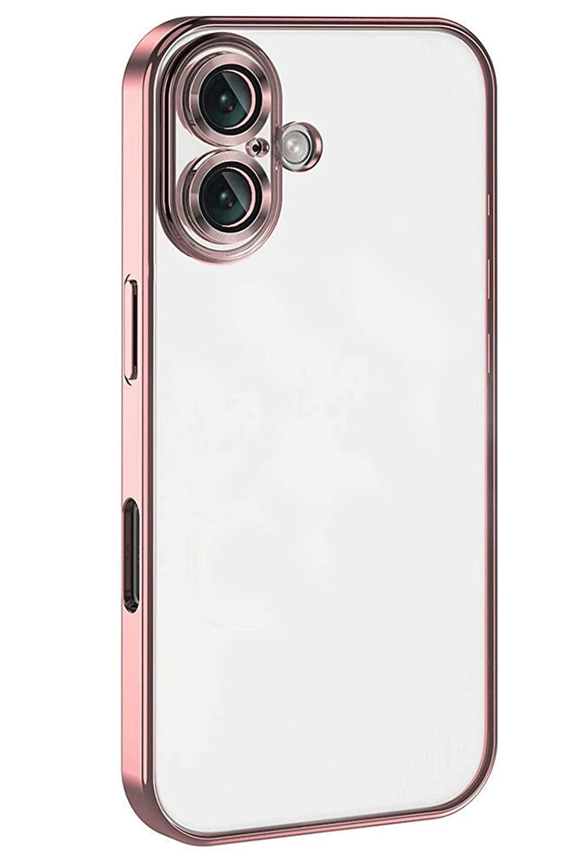 iPhone 16 Kılıf Razer Lensli Silikon - Pembe