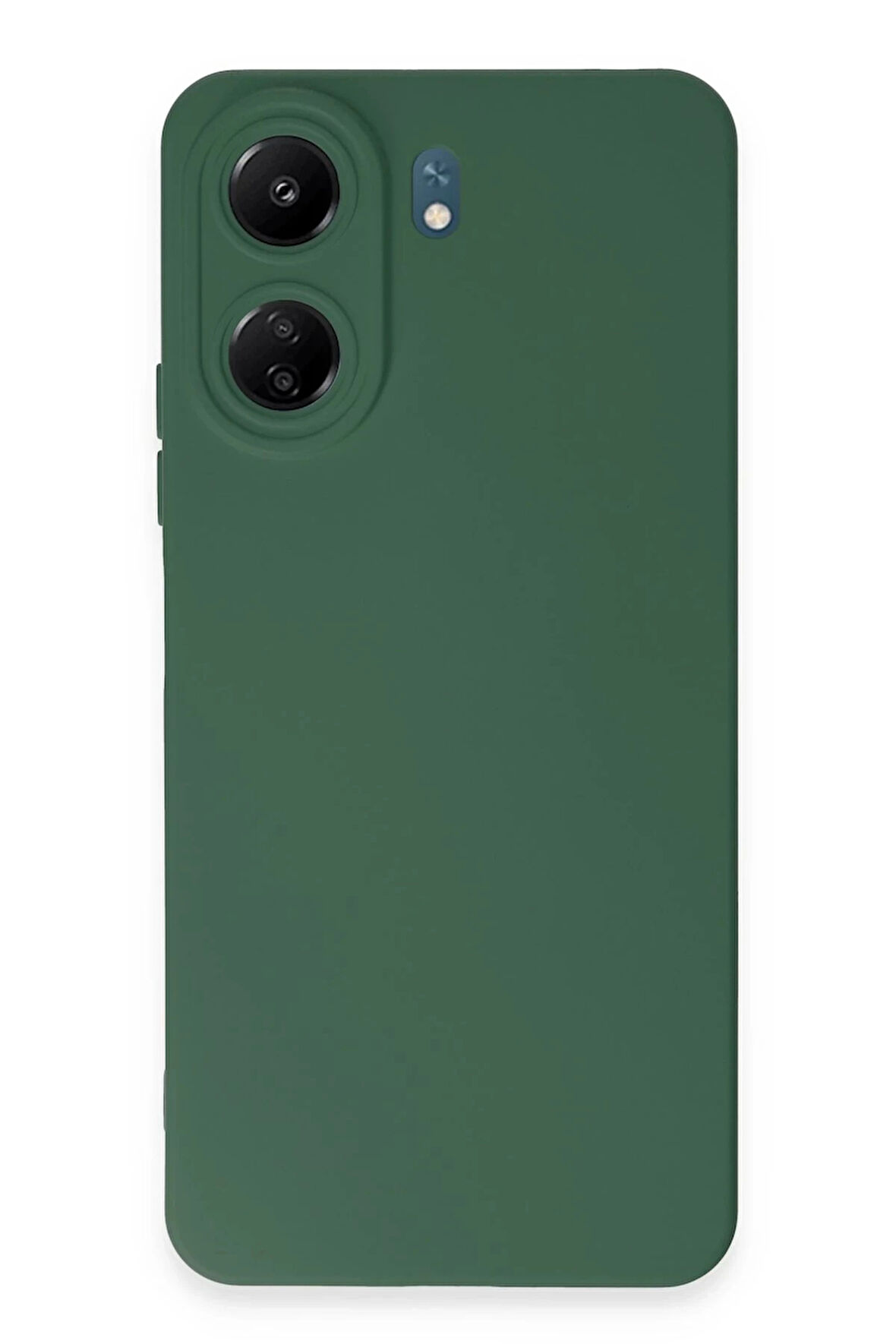Xiaomi Redmi 13C Kılıf Nano içi Kadife Silikon - Koyu Yeşil